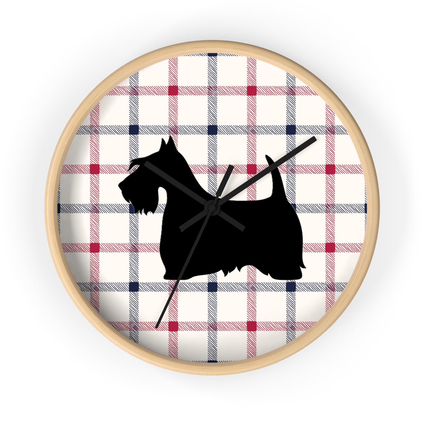 Scottish Terrier Wall Clock, Pet Lover Gift, Home Decor, Office Decor, Scottish Terrier Decor, Unique Wall Timepiece