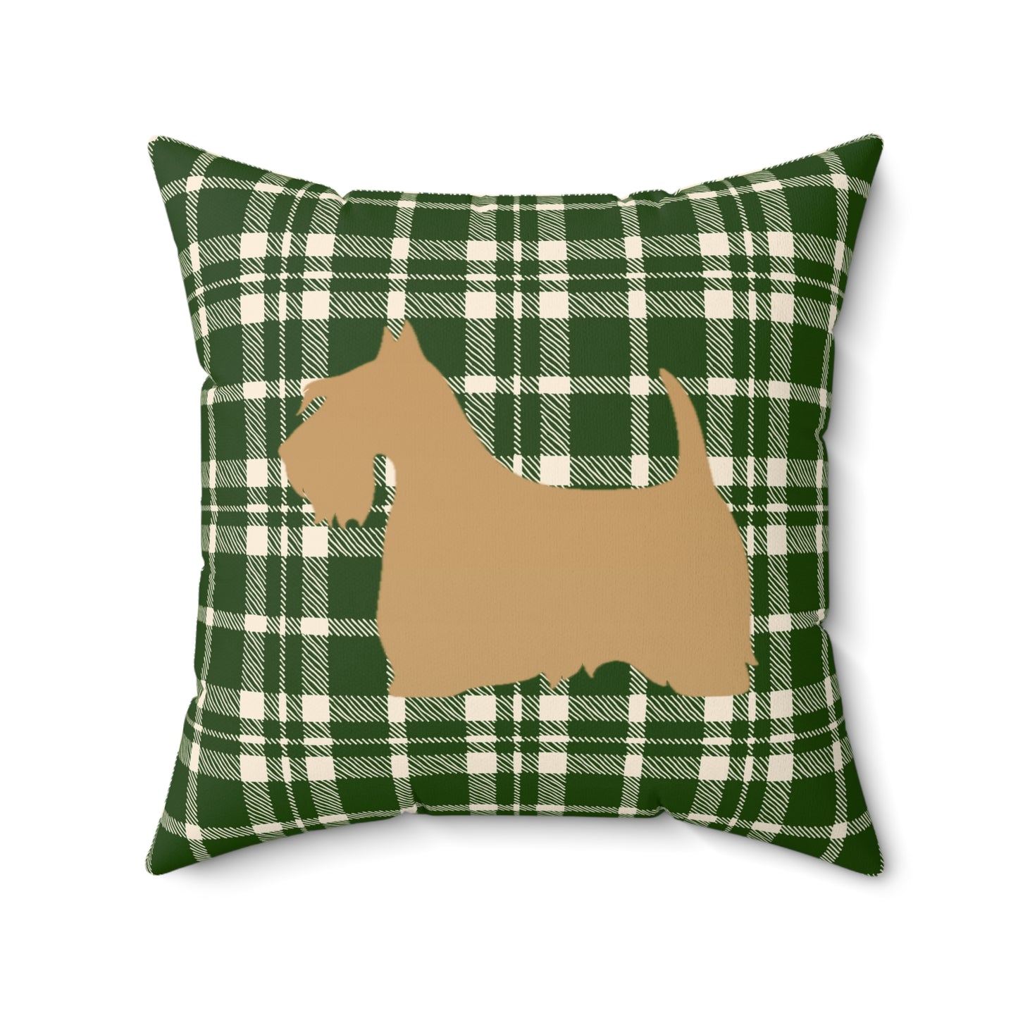 Scottish Terrier Faux Suede Pillow, Cozy Home Decor, Housewarming Gift, Pet Lover Gift, Holiday Accent Cushion