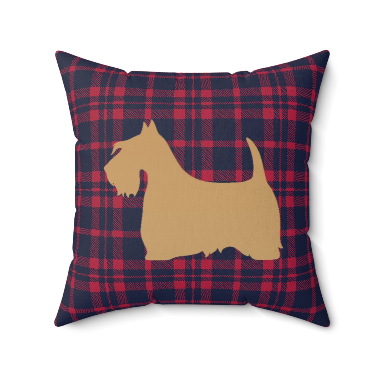 Scottish Terrier Faux Suede Pillow, Cozy Home Decor, Housewarming Gift, Pet Lover Gift, Holiday Accent Cushion