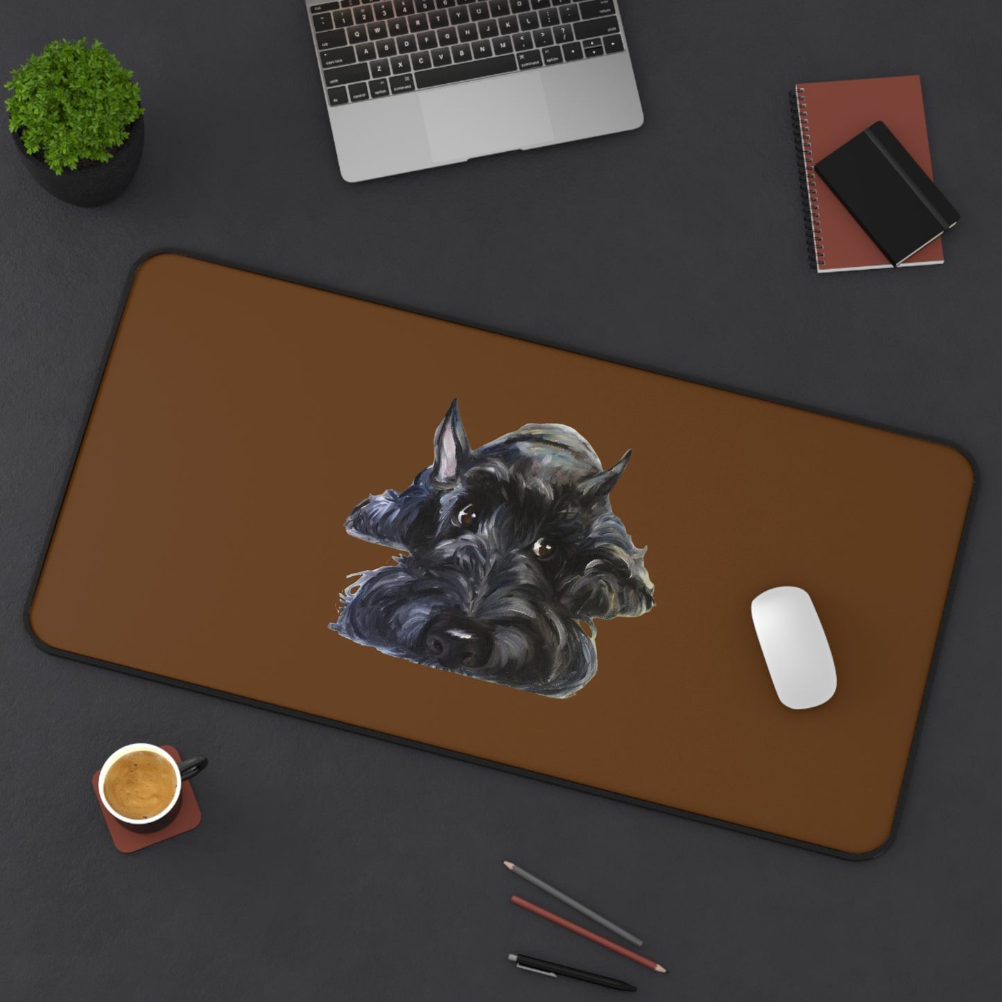 Scottish Terrier Desk Mat - Pet Lover Gift, Home Office Decor, Dog-Themed Desk Accessories, Personalized Gift, Animal Lover's Mat