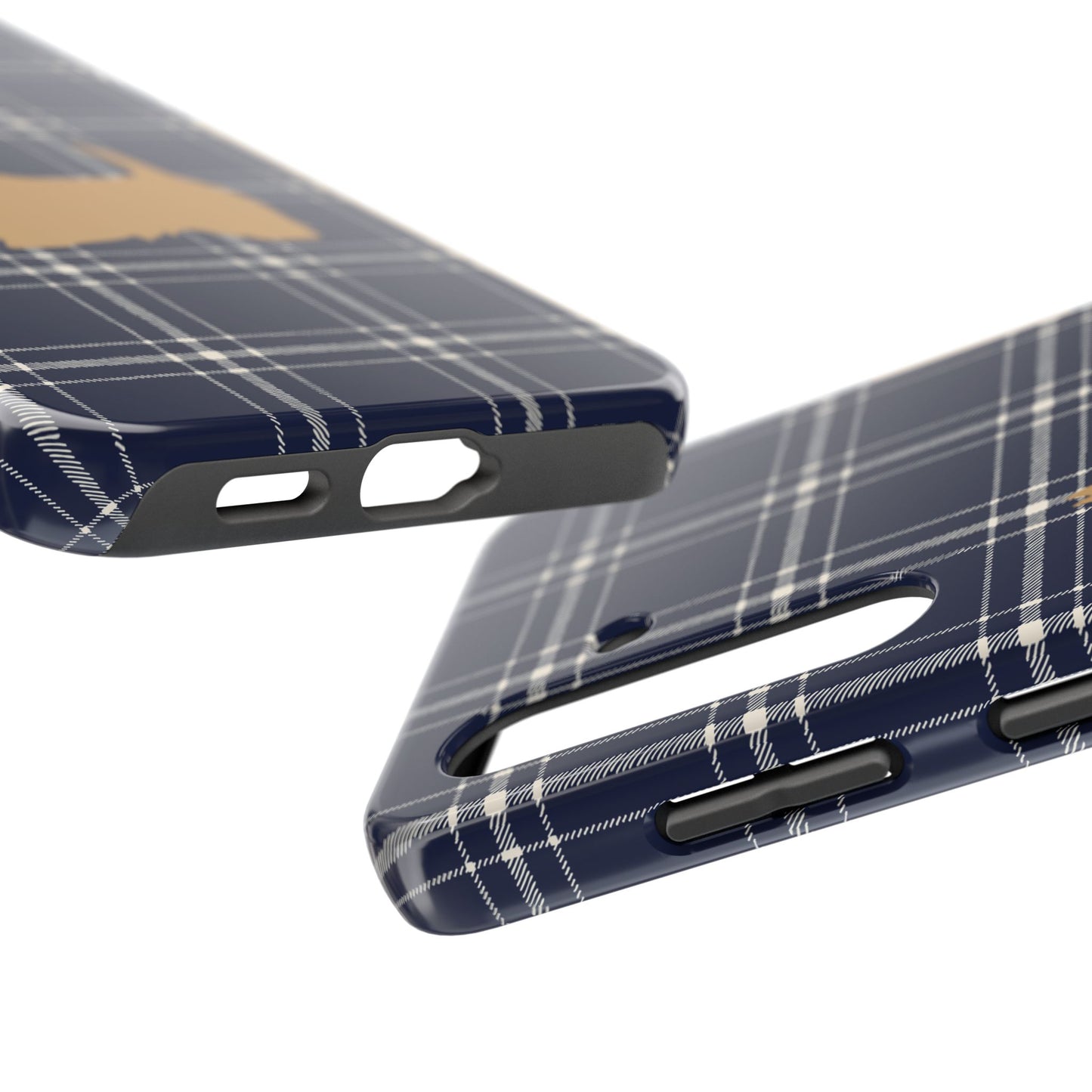 Scottish Terrier Phone Case, Tough Cases, Scottie Dog Phone Cover, Gift for Dog Lovers, Plaid Design