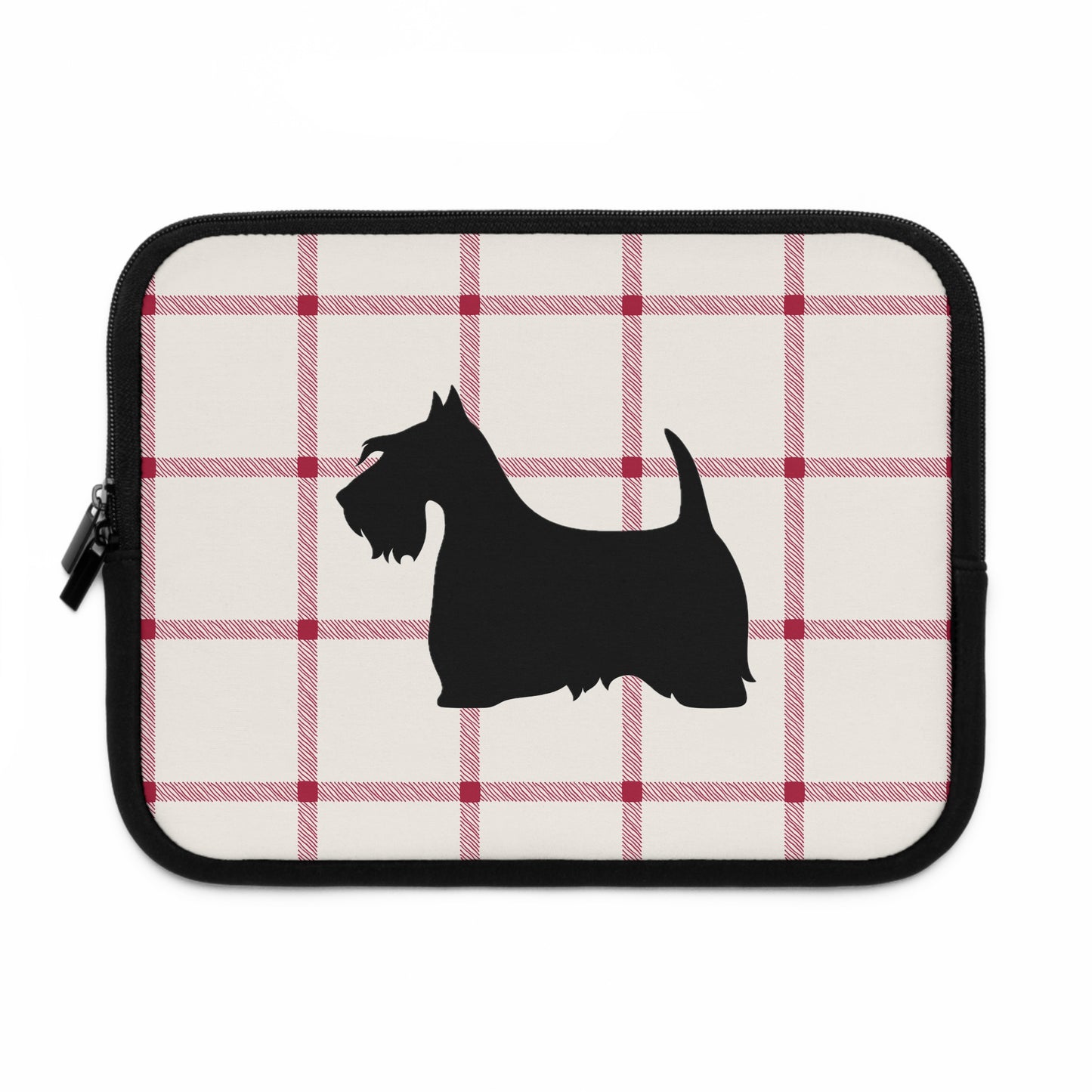 Laptop Sleeve Plaid Scottish Terrier