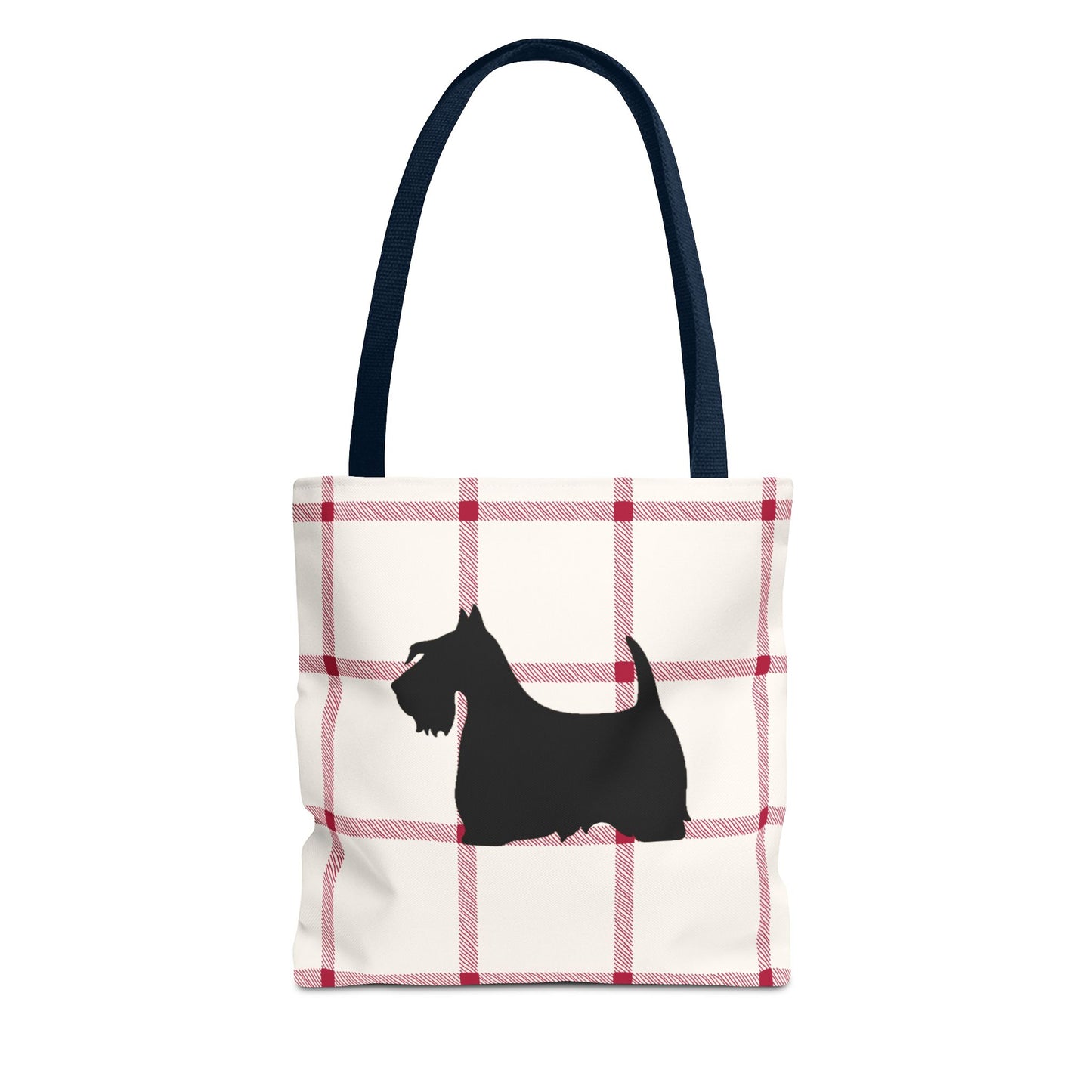 Plaid Scottish Terrier Tote Bag, Stylish Carryall for Pet Lovers, Perfect for Shopping, Beach Days, Teachers, Gifts, All-Occasion Bag