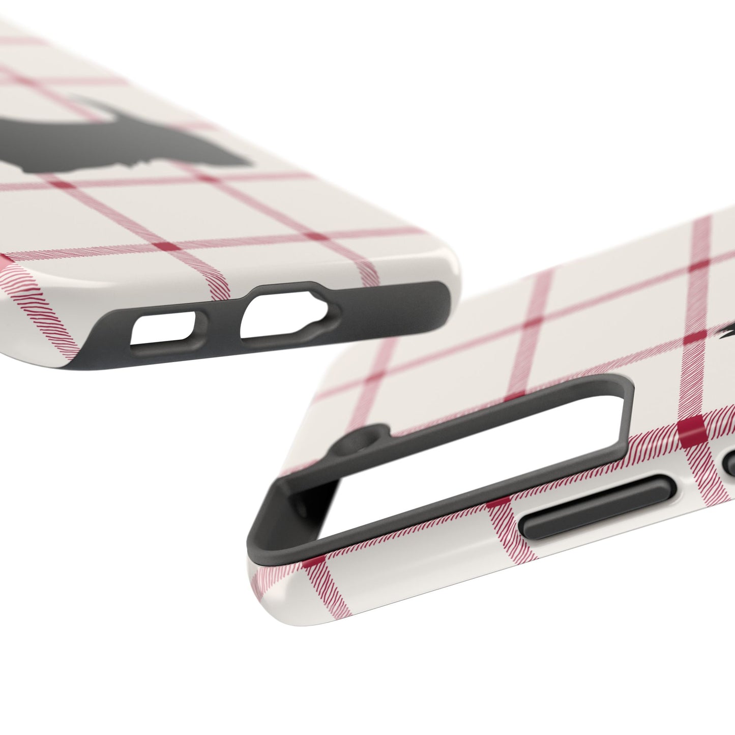 Scottish Terrier Phone Case, Tough Cases, Scottie Dog Phone Cover, Gift for Dog Lovers, Plaid Design