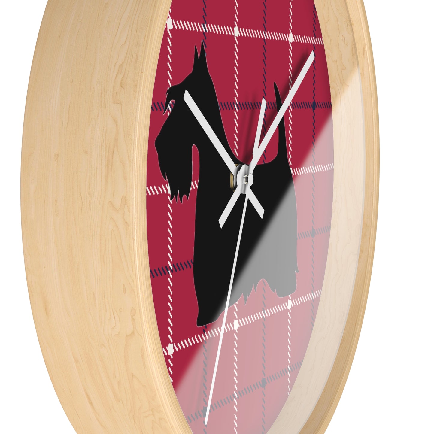 Scottish Terrier Wall Clock, Pet Lover Gift, Home Decor, Office Decor, Scottish Terrier Decor, Unique Wall Timepiece