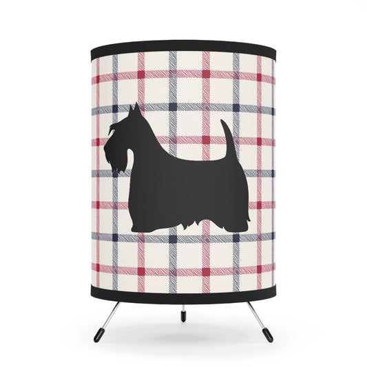 Scottish Terrier Tripod Lamp, Pet Lovers Home Decor, Vintage Style Lighting, High-Res Printed Shade, Unique Gifts for Dog Owners
