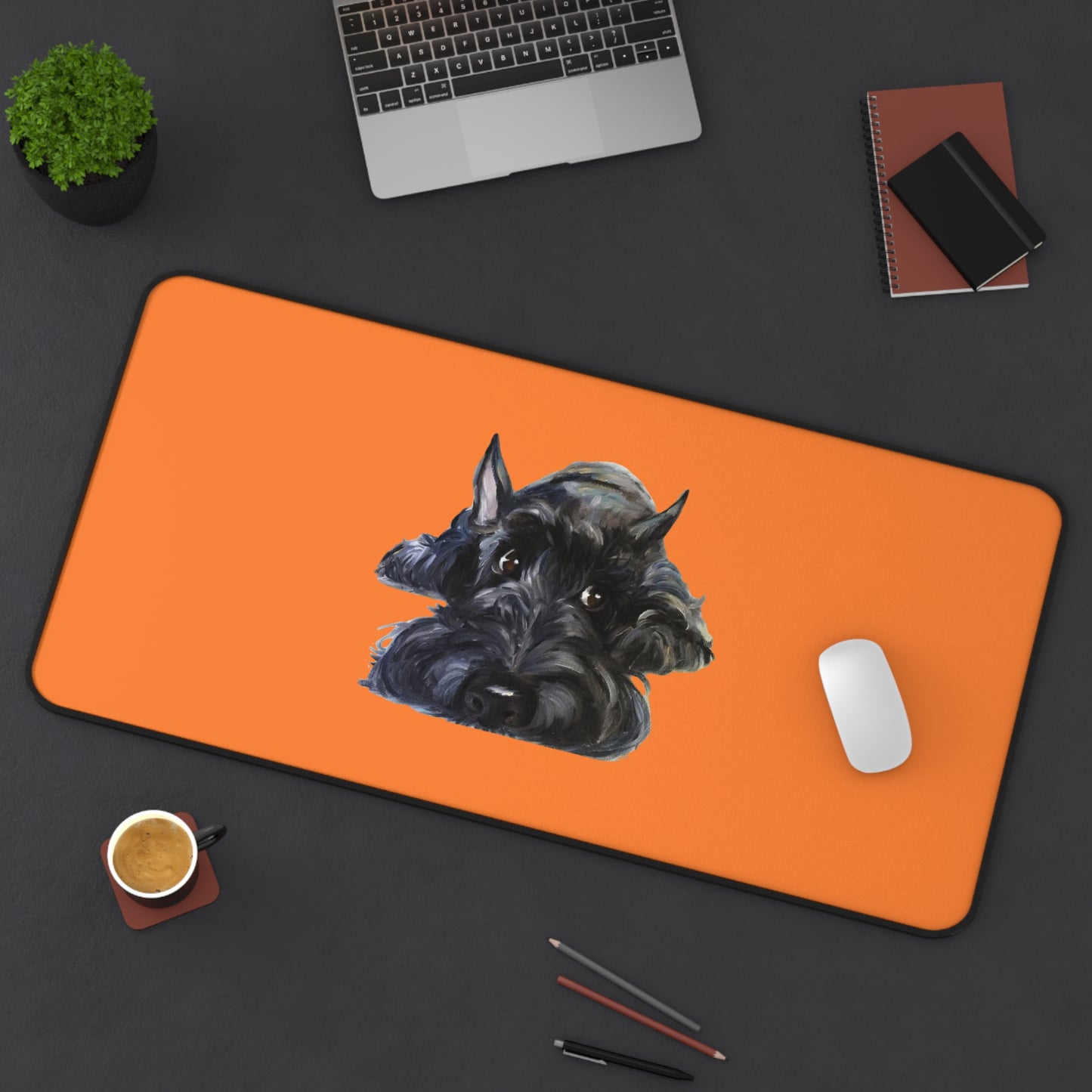 Scottish Terrier Desk Mat - Pet Lover Gift, Home Office Decor, Dog-Themed Desk Accessories, Personalized Gift, Animal Lover's Mat