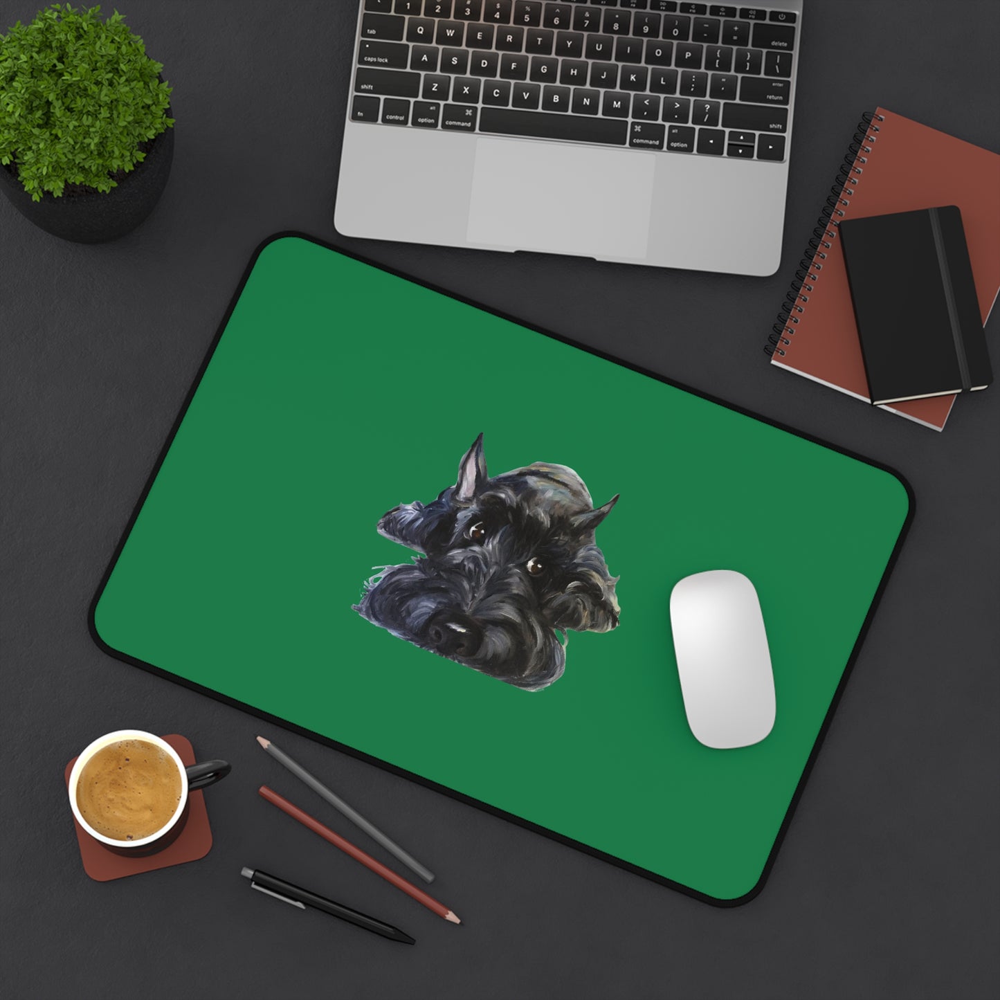 Scottish Terrier Desk Mat - Pet Lover Gift, Home Office Decor, Dog-Themed Desk Accessories, Personalized Gift, Animal Lover's Mat