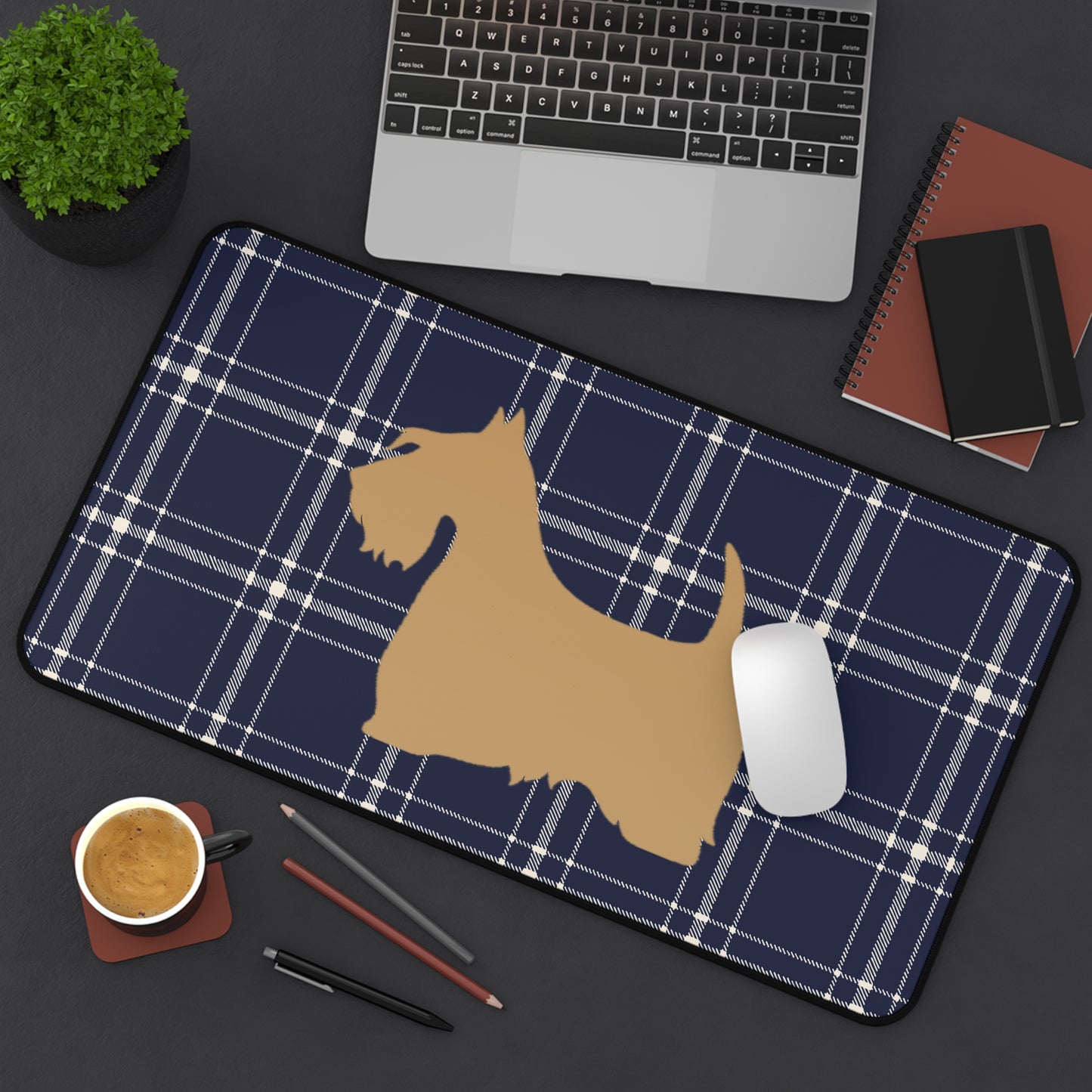 Scottish Terrier Desk Mat - Pet Lover Gift, Home Office Decor, Dog-Themed Desk Accessories, Personalized Gift, Animal Lover's Mat