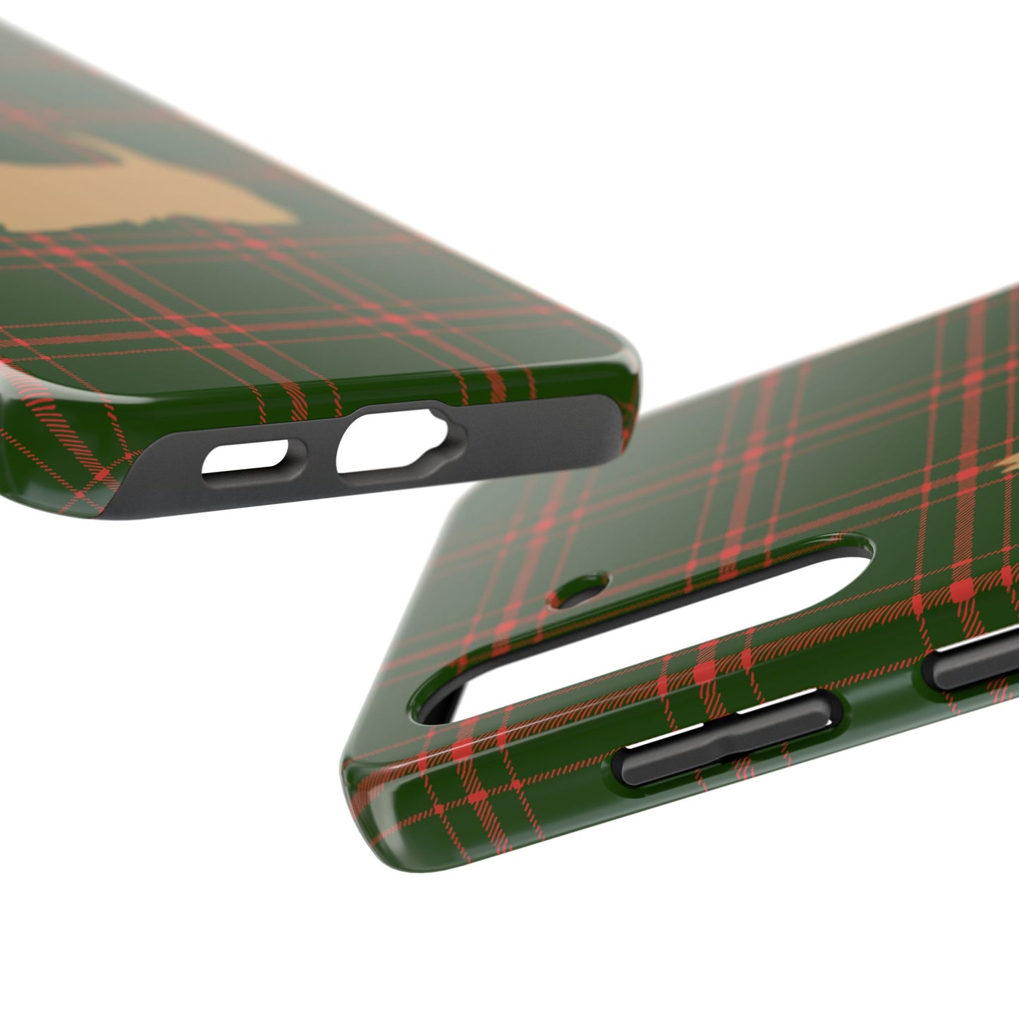 Scottish Terrier Phone Case, Tough Cases, Scottie Dog Phone Cover, Gift for Dog Lovers, Plaid Design