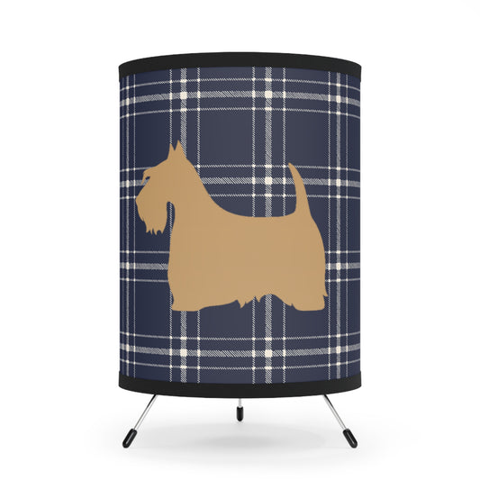 Scottish Terrier Tripod Lamp, Pet Lovers Home Decor, Vintage Style Lighting, High-Res Printed Shade, Unique Gifts for Dog Owners