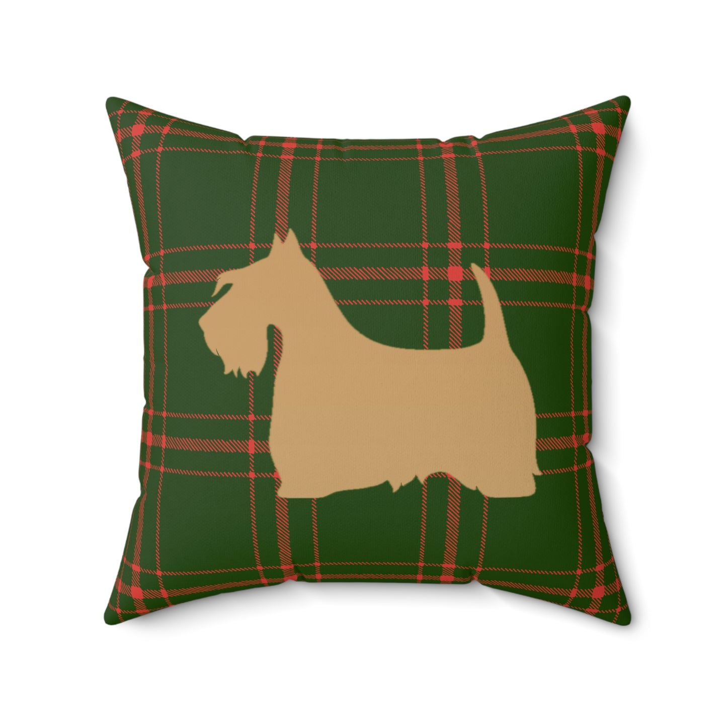 Scottish Terrier Faux Suede Pillow, Cozy Home Decor, Housewarming Gift, Pet Lover Gift, Holiday Accent Cushion