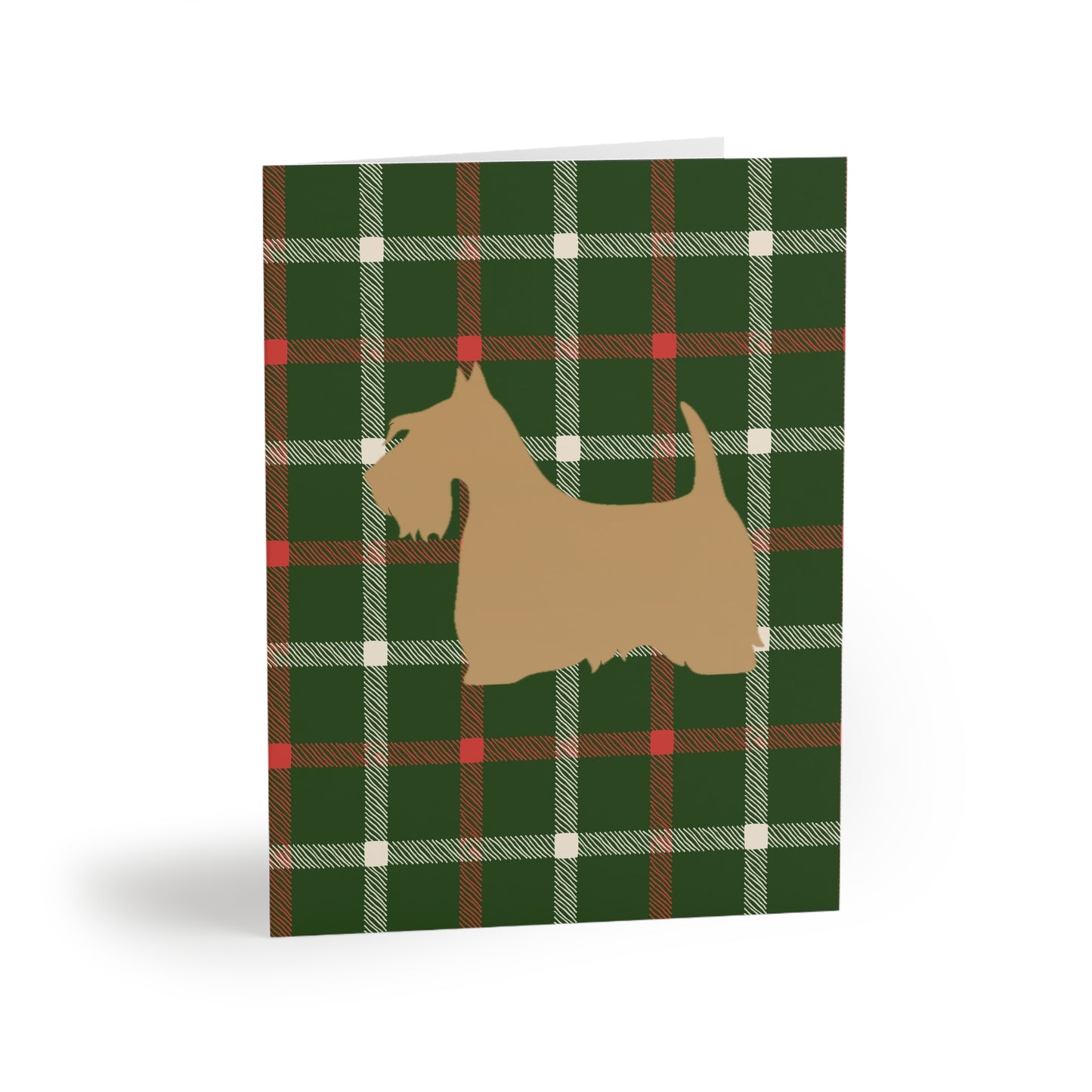 Scottish Terrier Tartan Holiday Card Set  - Greeting Cards (8, 16, and 24 pcs)