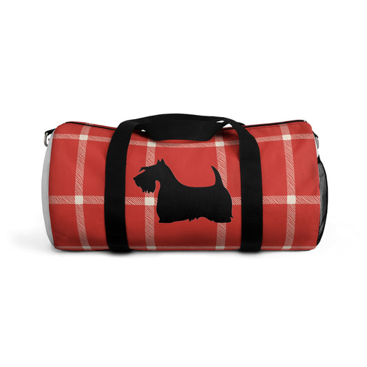 Plaid Scottish Terrier Duffel Bag - Perfect for Travel, Gym, Pet Owners, Gifts, and Weekenders