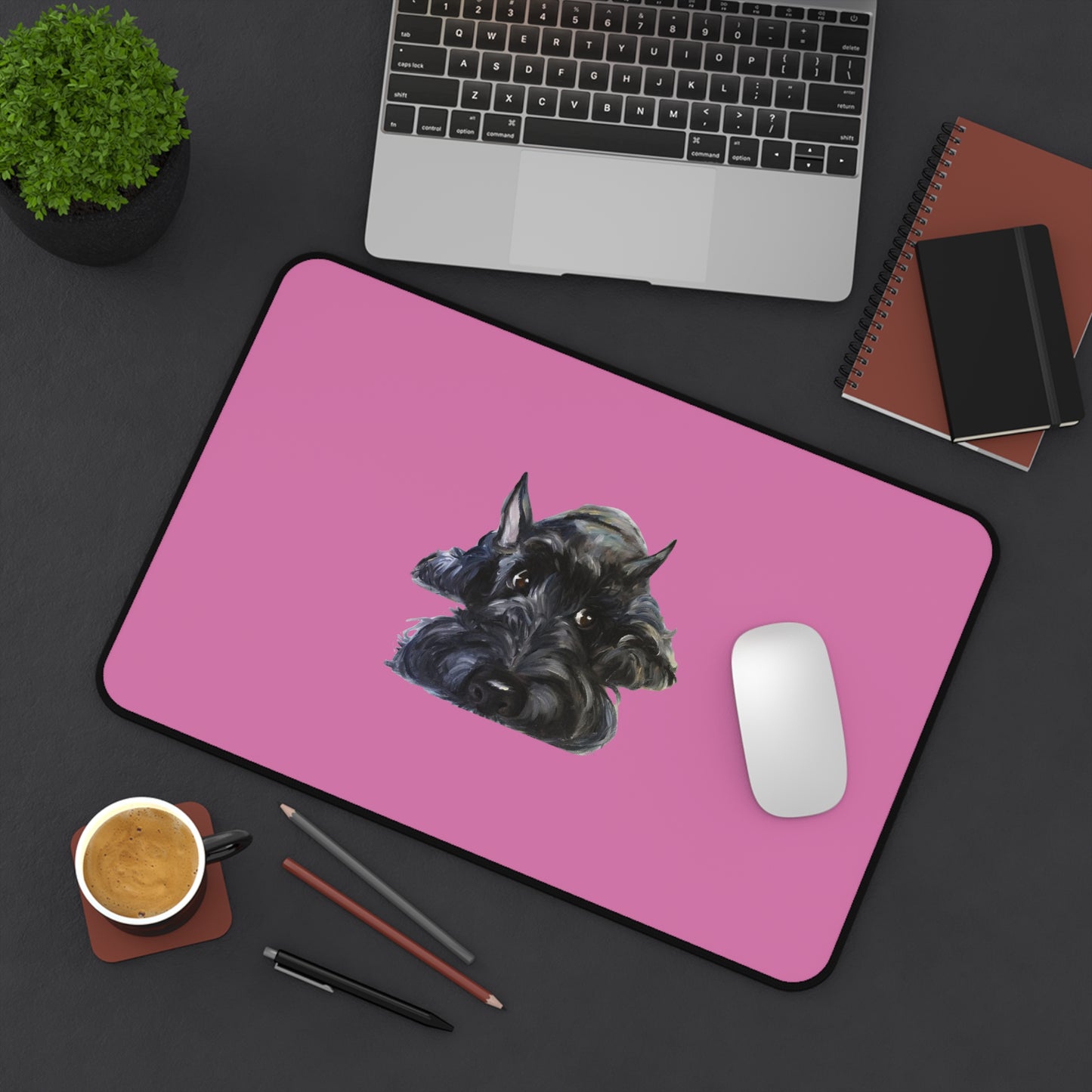 Scottish Terrier Desk Mat - Pet Lover Gift, Home Office Decor, Dog-Themed Desk Accessories, Personalized Gift, Animal Lover's Mat