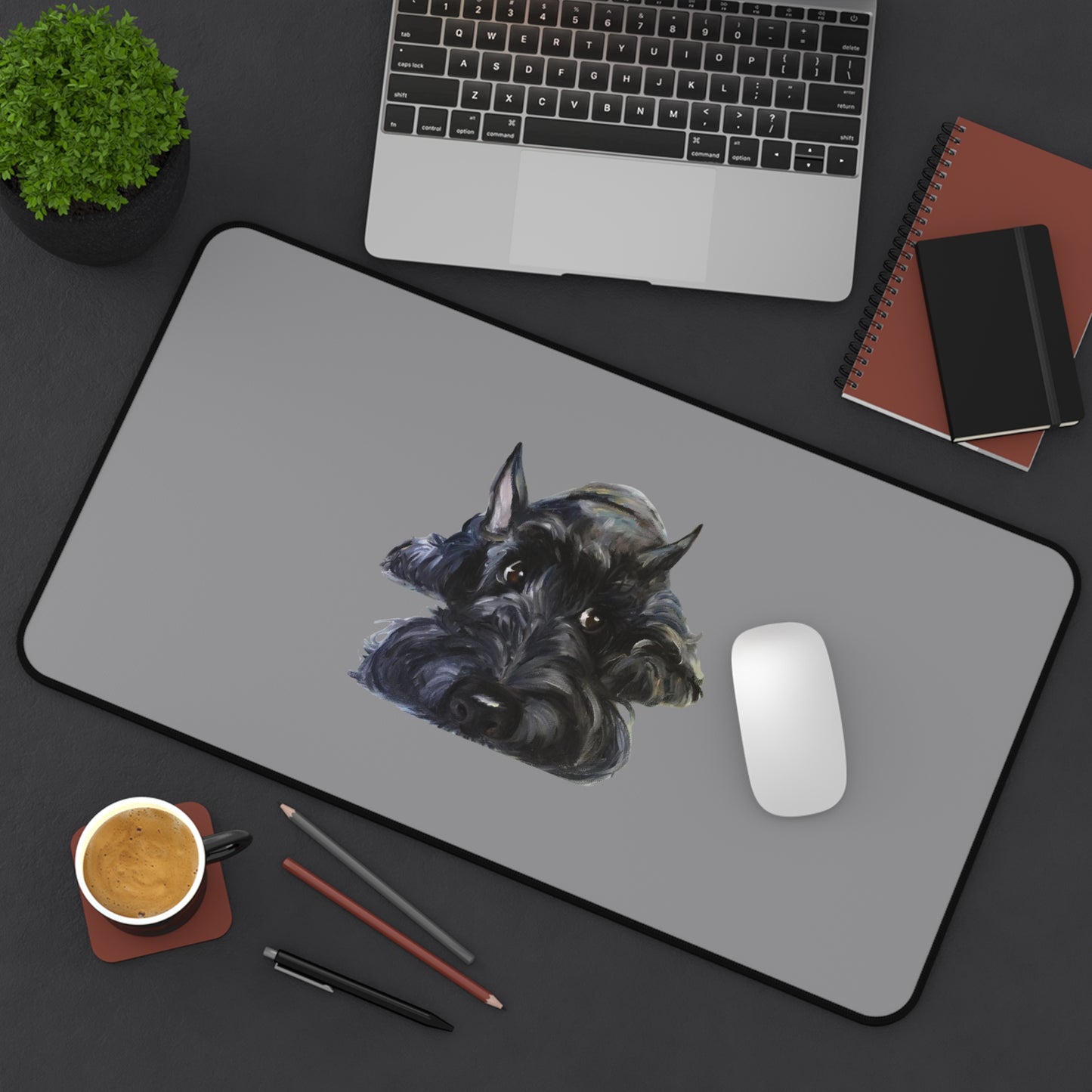 Scottish Terrier Desk Mat - Pet Lover Gift, Home Office Decor, Dog-Themed Desk Accessories, Personalized Gift, Animal Lover's Mat