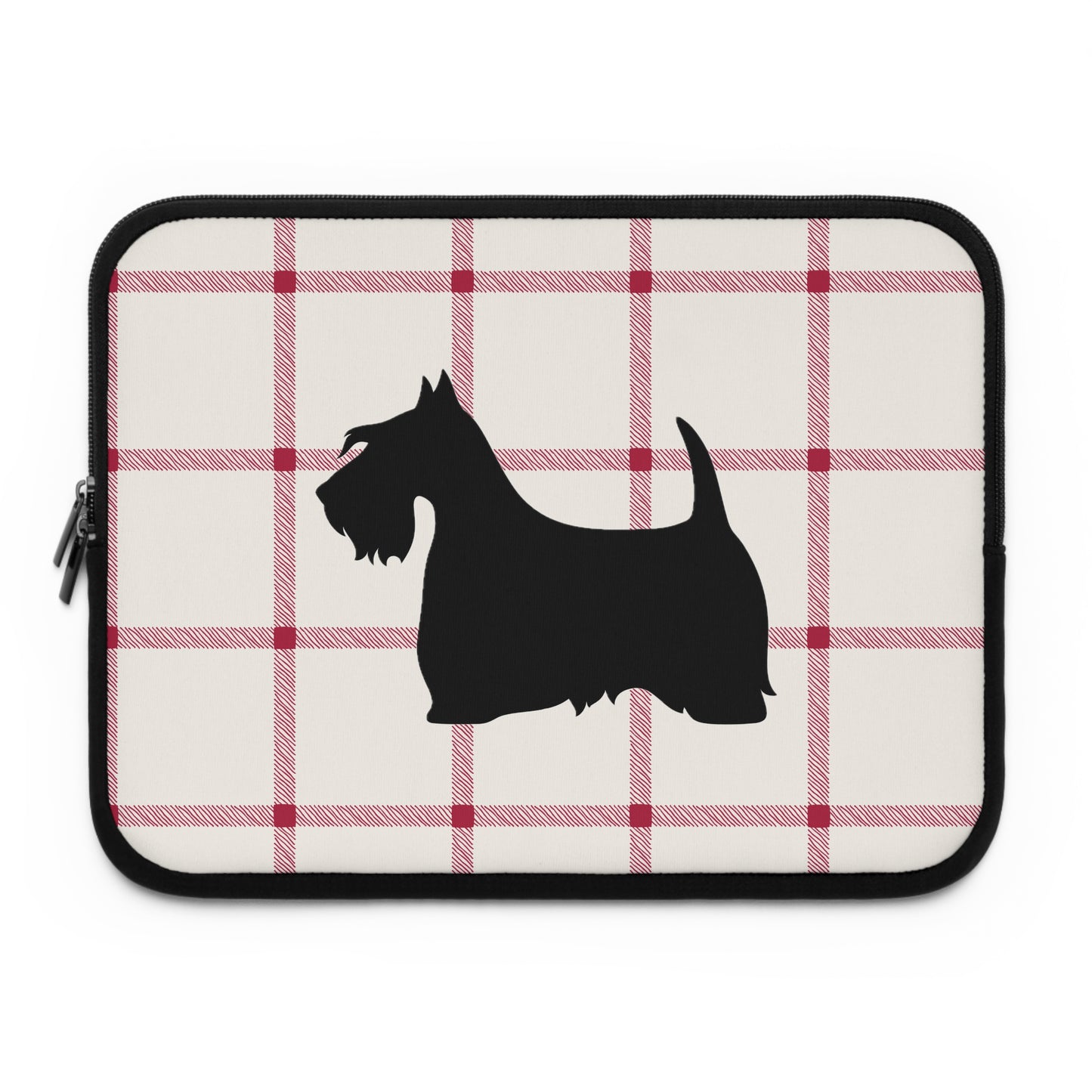 Laptop Sleeve Plaid Scottish Terrier