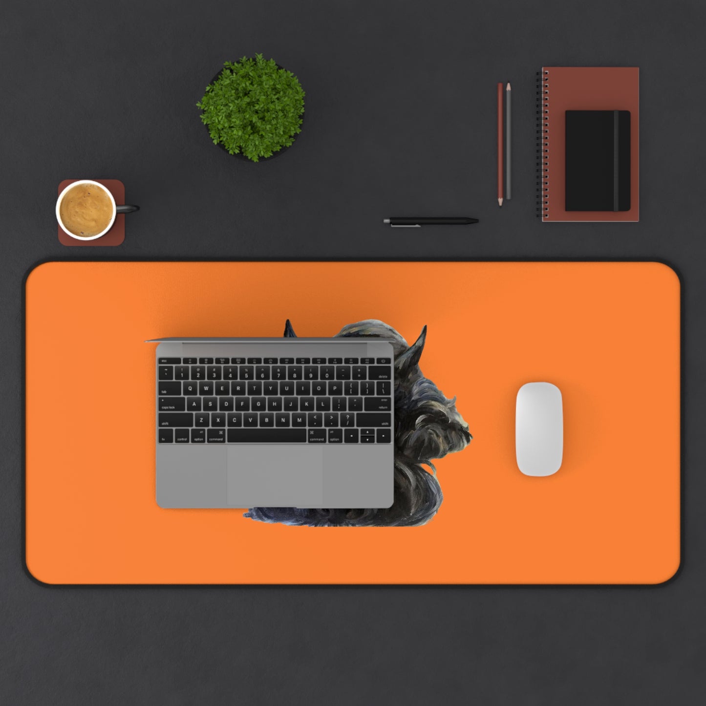 Scottish Terrier Desk Mat - Pet Lover Gift, Home Office Decor, Dog-Themed Desk Accessories, Personalized Gift, Animal Lover's Mat