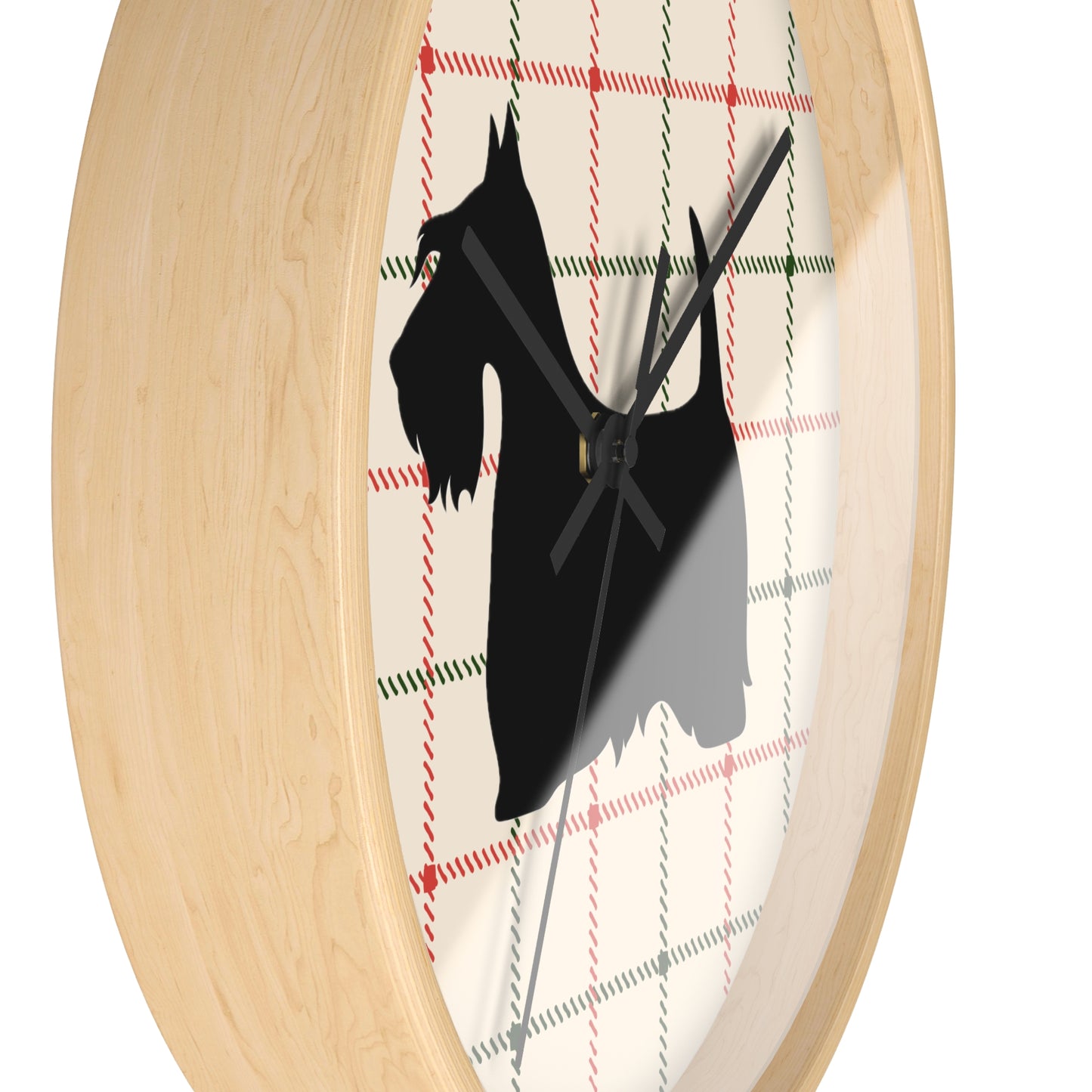 Scottish Terrier Wall Clock, Pet Lover Gift, Home Decor, Office Decor, Scottish Terrier Decor, Unique Wall Timepiece