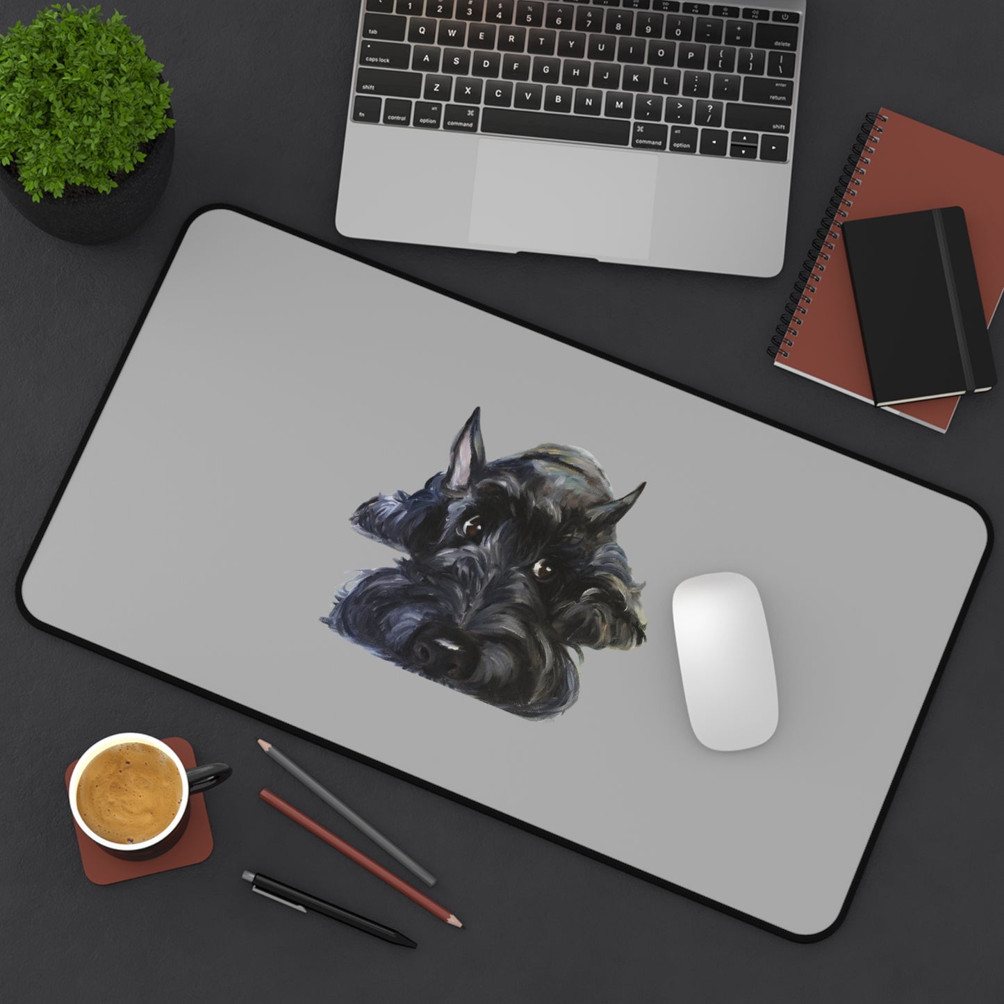 Scottish Terrier Desk Mat - Pet Lover Gift, Home Office Decor, Dog-Themed Desk Accessories, Personalized Gift, Animal Lover's Mat