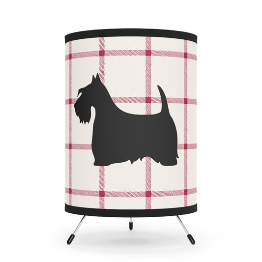 Scottish Terrier Tripod Lamp, Pet Lovers Home Decor, Vintage Style Lighting, High-Res Printed Shade, Unique Gifts for Dog Owners