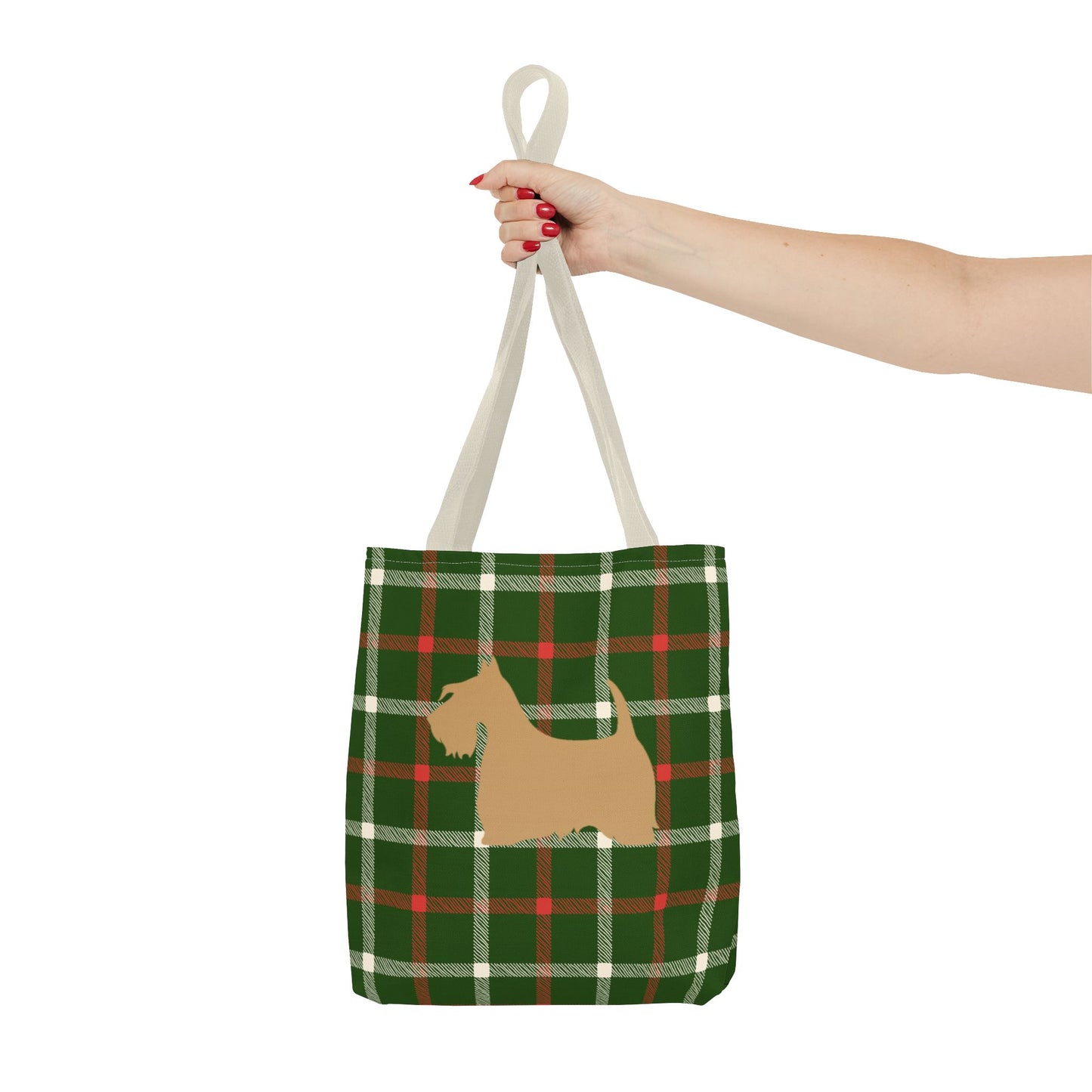 Plaid Scottish Terrier Tote Bag, Stylish Carryall for Pet Lovers, Perfect for Shopping, Beach Days, Teachers, Gifts, All-Occasion Bag