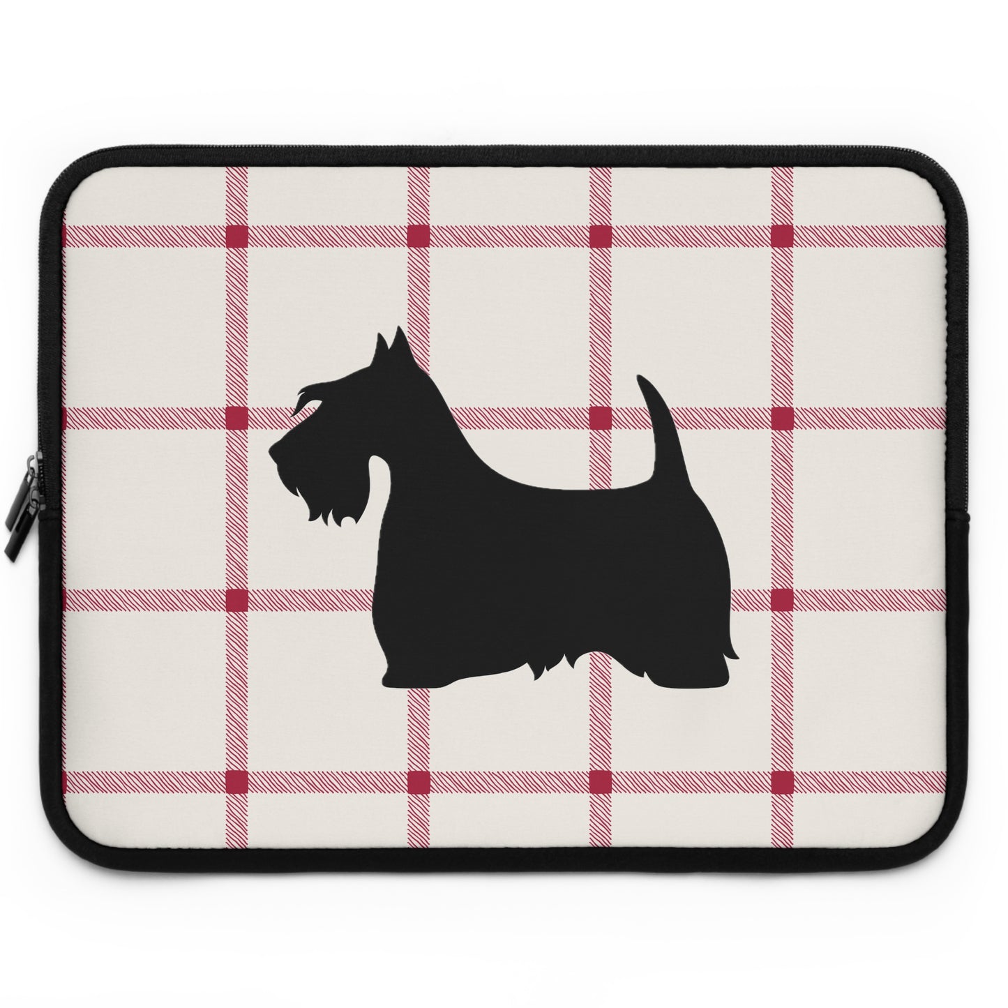 Laptop Sleeve Plaid Scottish Terrier