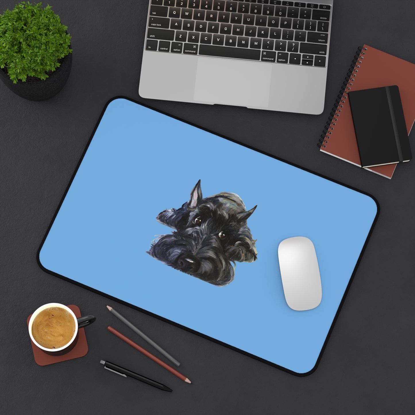 Scottish Terrier Desk Mat - Pet Lover Gift, Home Office Decor, Dog-Themed Desk Accessories, Personalized Gift, Animal Lover's Mat