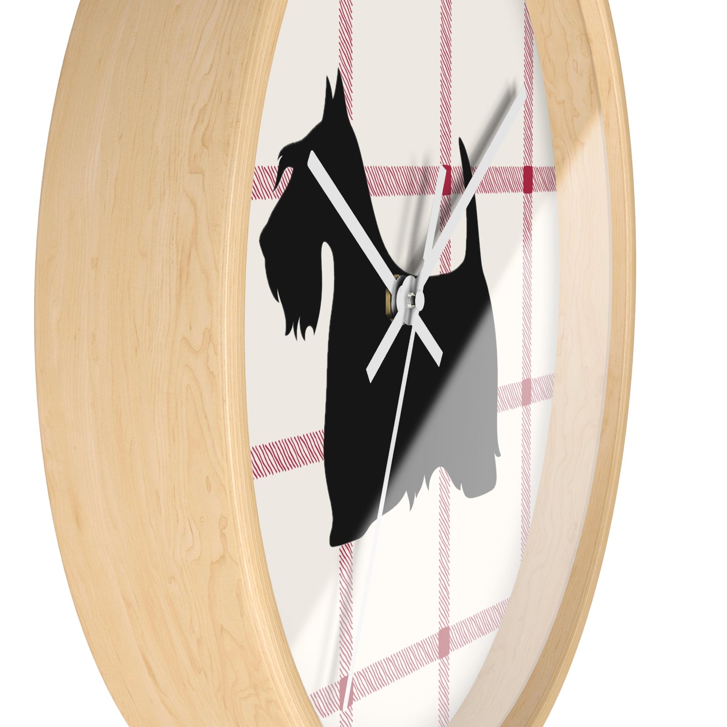 Scottish Terrier Wall Clock, Pet Lover Gift, Home Decor, Office Decor, Scottish Terrier Decor, Unique Wall Timepiece