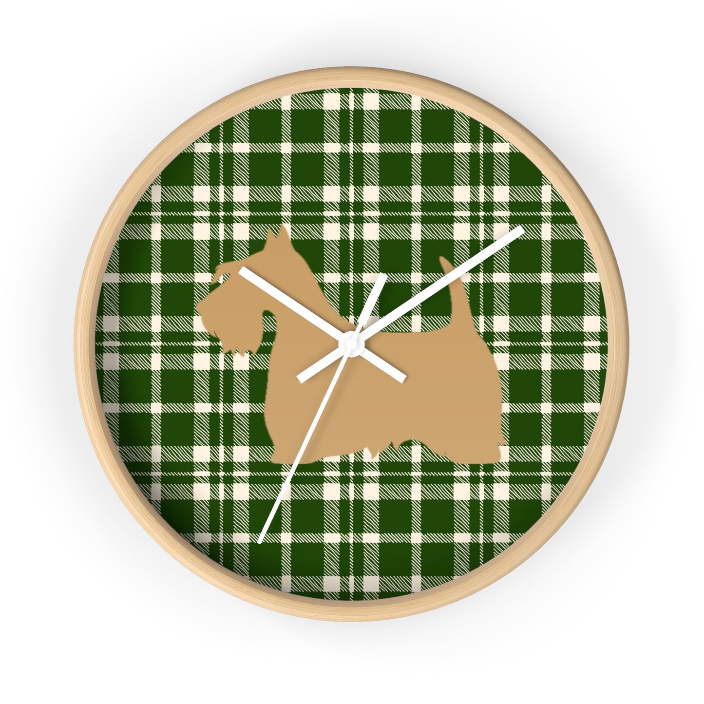 Scottish Terrier Wall Clock, Pet Lover Gift, Home Decor, Office Decor, Scottish Terrier Decor, Unique Wall Timepiece