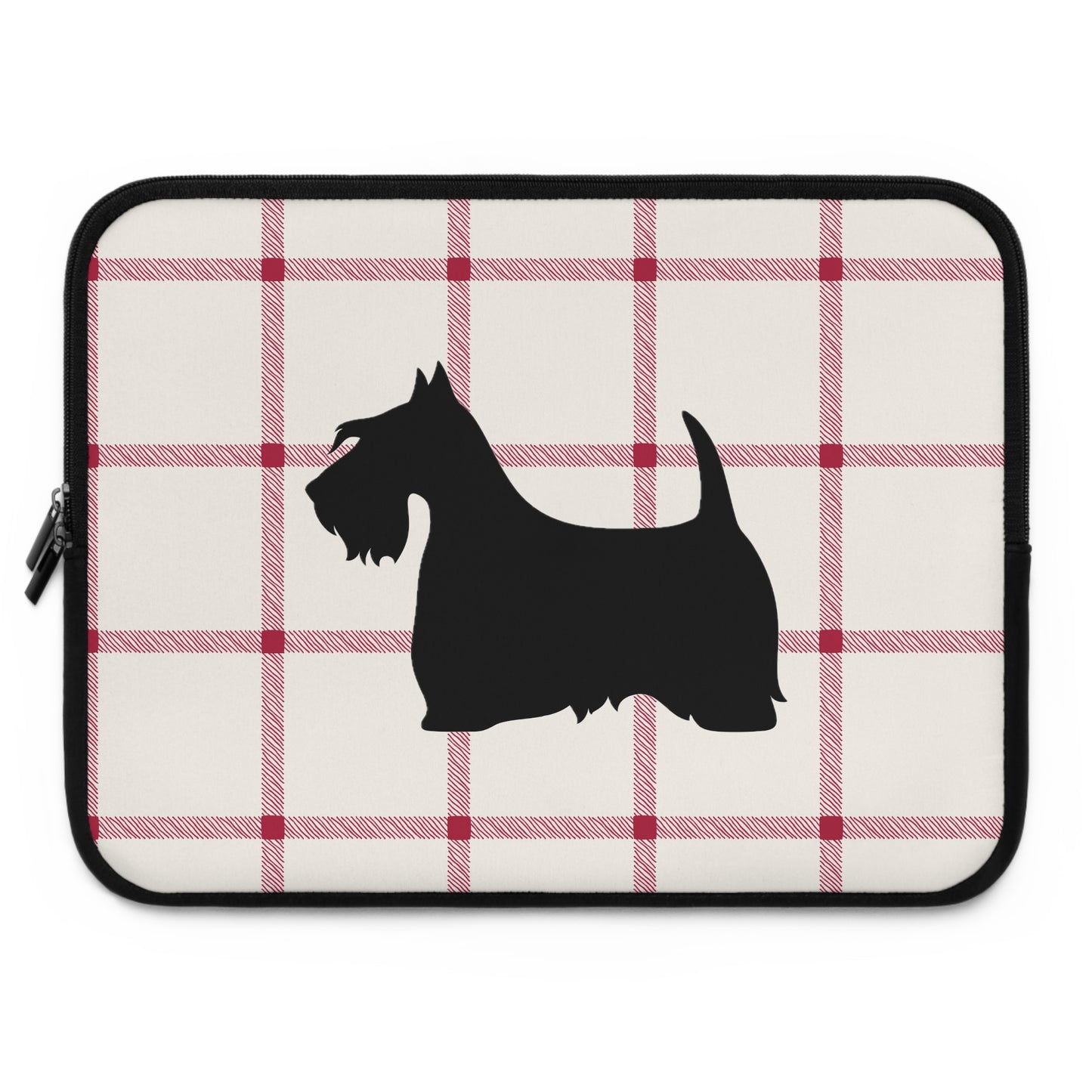 Laptop Sleeve Plaid Scottish Terrier