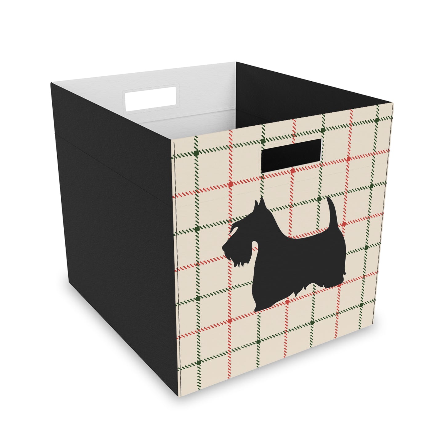 Scottish Terrier Plush Storage Box, Cozy Organizer, Home Decor, Pet-Friendly, Gift Idea, Game Room, Modern Storage Solution