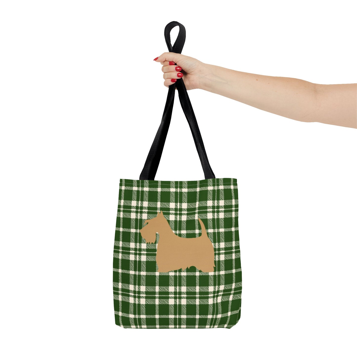 Plaid Scottish Terrier Tote Bag, Stylish Carryall for Pet Lovers, Perfect for Shopping, Beach Days, Teachers, Gifts, All-Occasion Bag