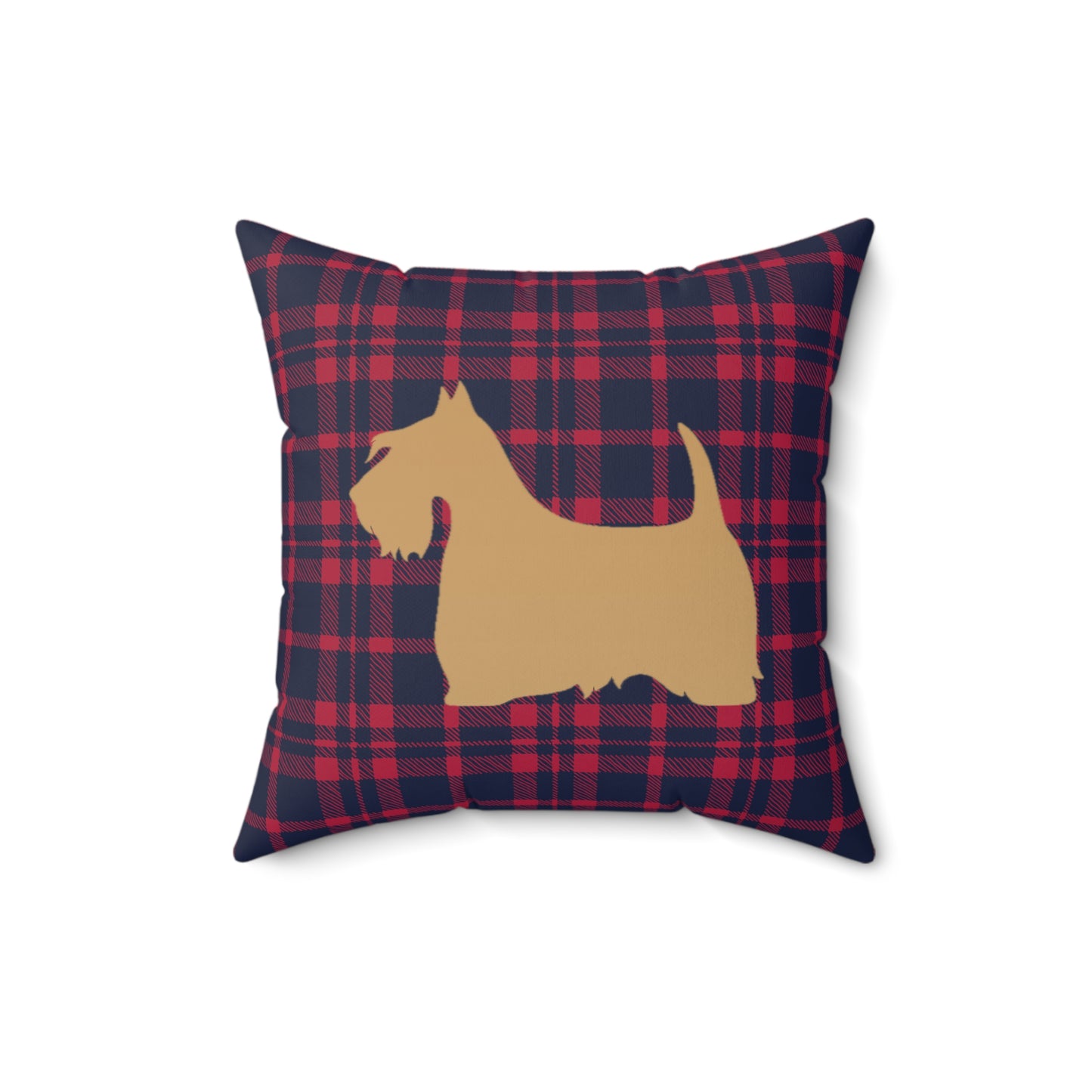 Scottish Terrier Faux Suede Pillow, Cozy Home Decor, Housewarming Gift, Pet Lover Gift, Holiday Accent Cushion