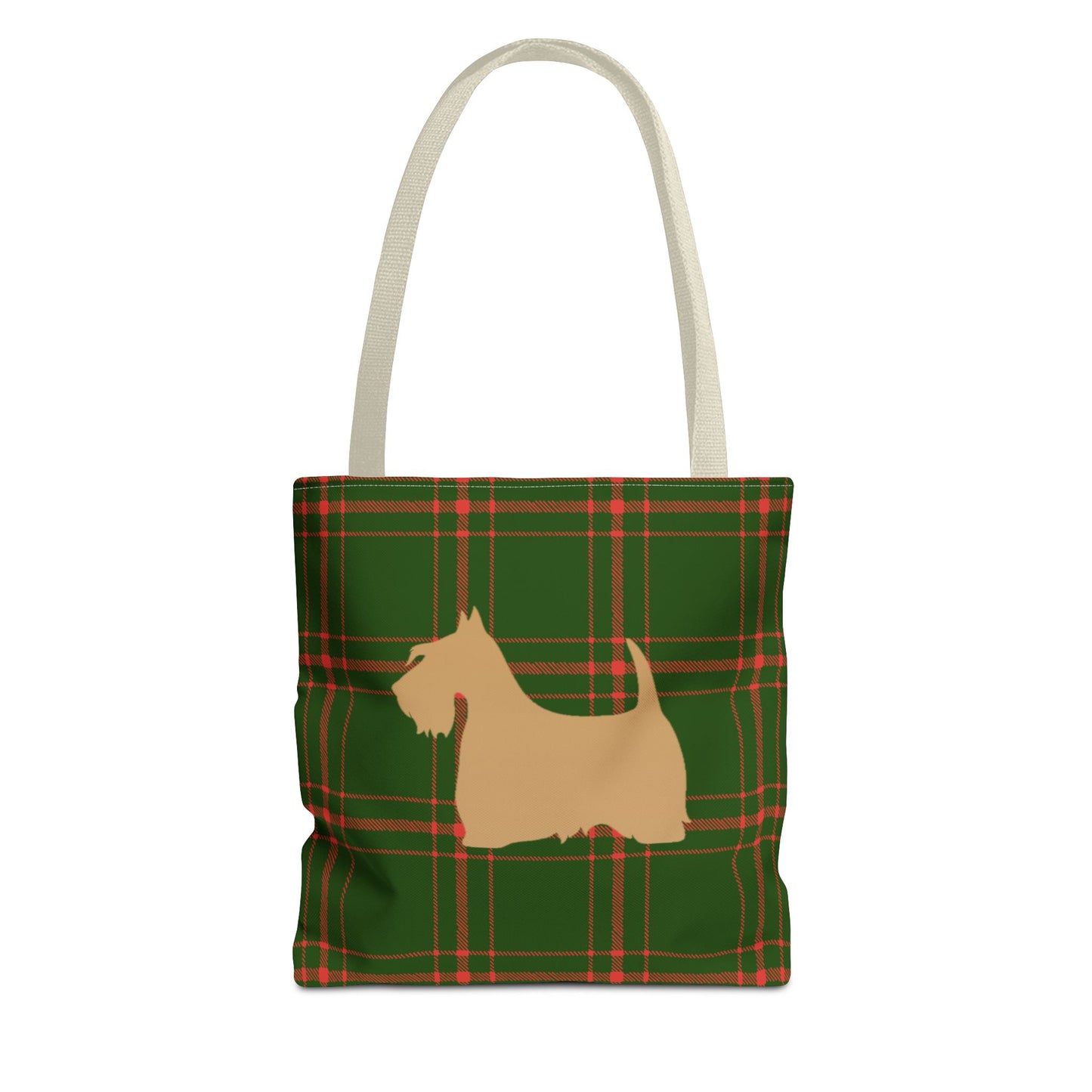 Plaid Scottish Terrier Tote Bag, Stylish Carryall for Pet Lovers, Perfect for Shopping, Beach Days, Teachers, Gifts, All-Occasion Bag