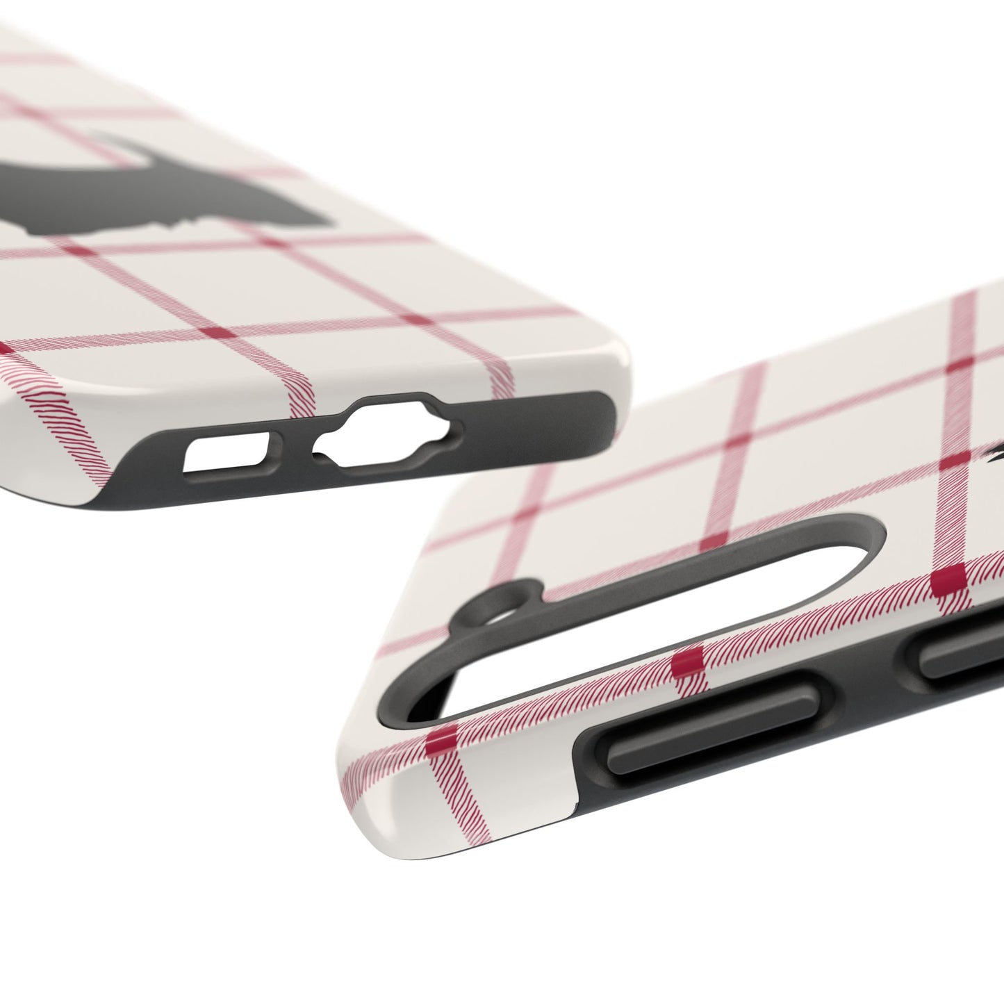 Scottish Terrier Phone Case, Tough Cases, Scottie Dog Phone Cover, Gift for Dog Lovers, Plaid Design