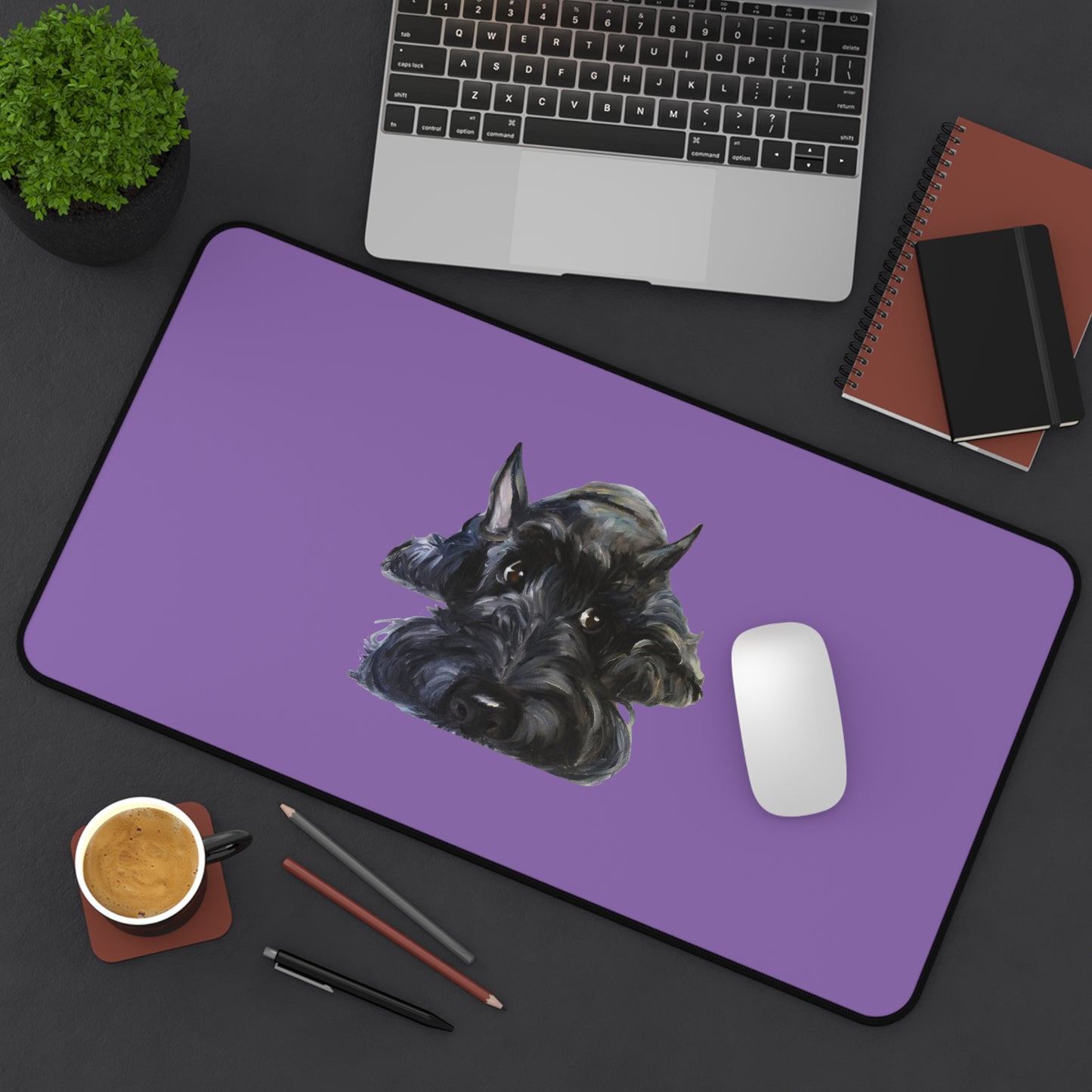 Scottish Terrier Desk Mat - Pet Lover Gift, Home Office Decor, Dog-Themed Desk Accessories, Personalized Gift, Animal Lover's Mat