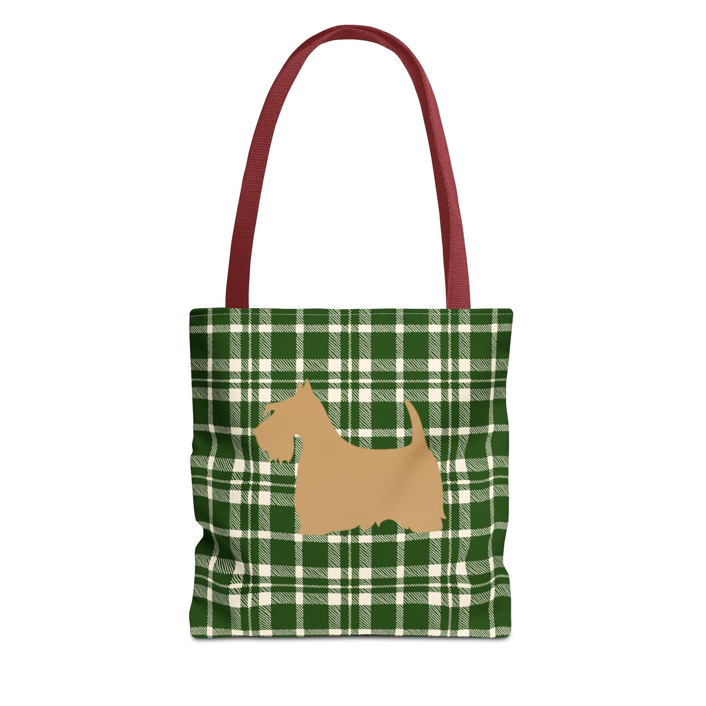 Plaid Scottish Terrier Tote Bag, Stylish Carryall for Pet Lovers, Perfect for Shopping, Beach Days, Teachers, Gifts, All-Occasion Bag