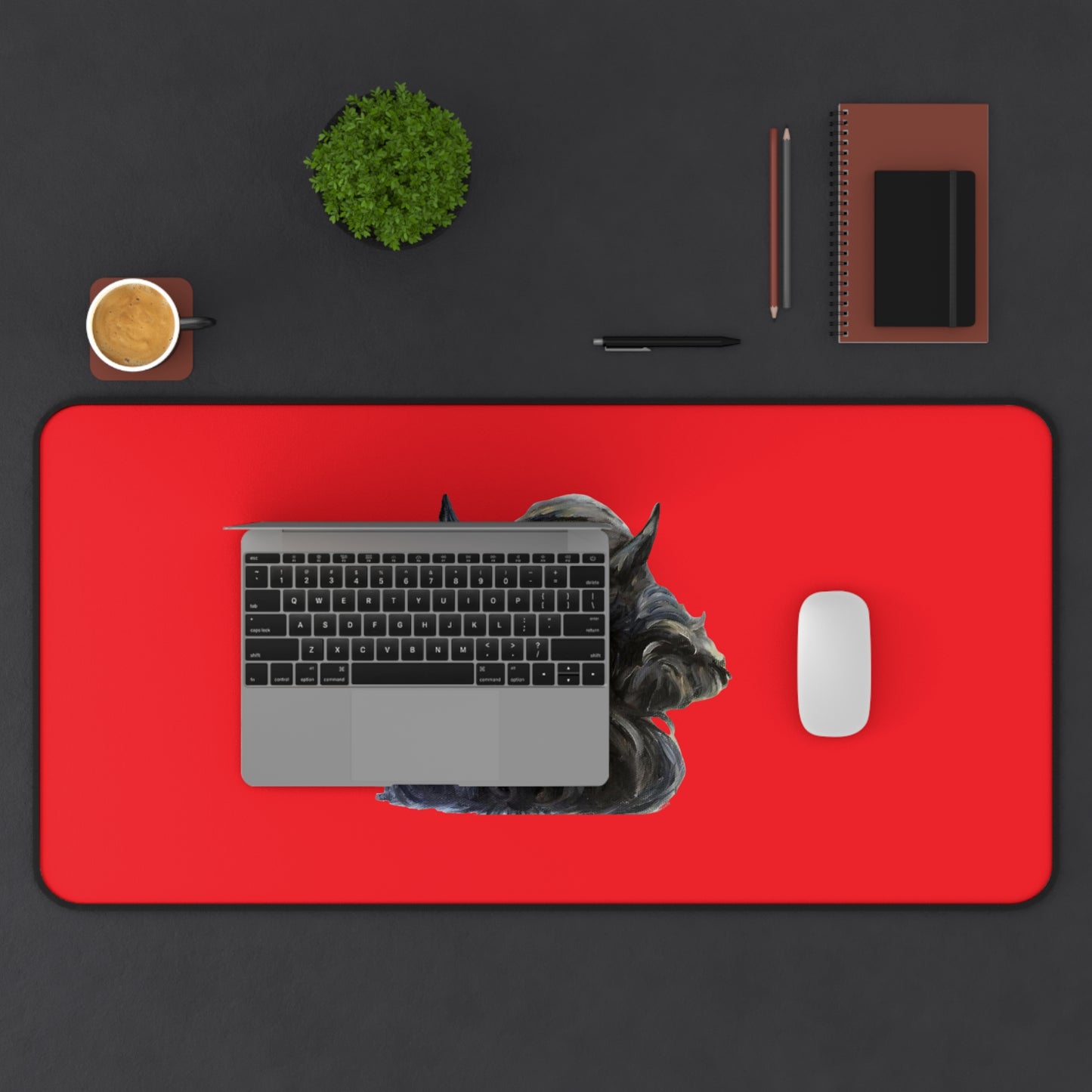 Scottish Terrier Desk Mat - Pet Lover Gift, Home Office Decor, Dog-Themed Desk Accessories, Personalized Gift, Animal Lover's Mat