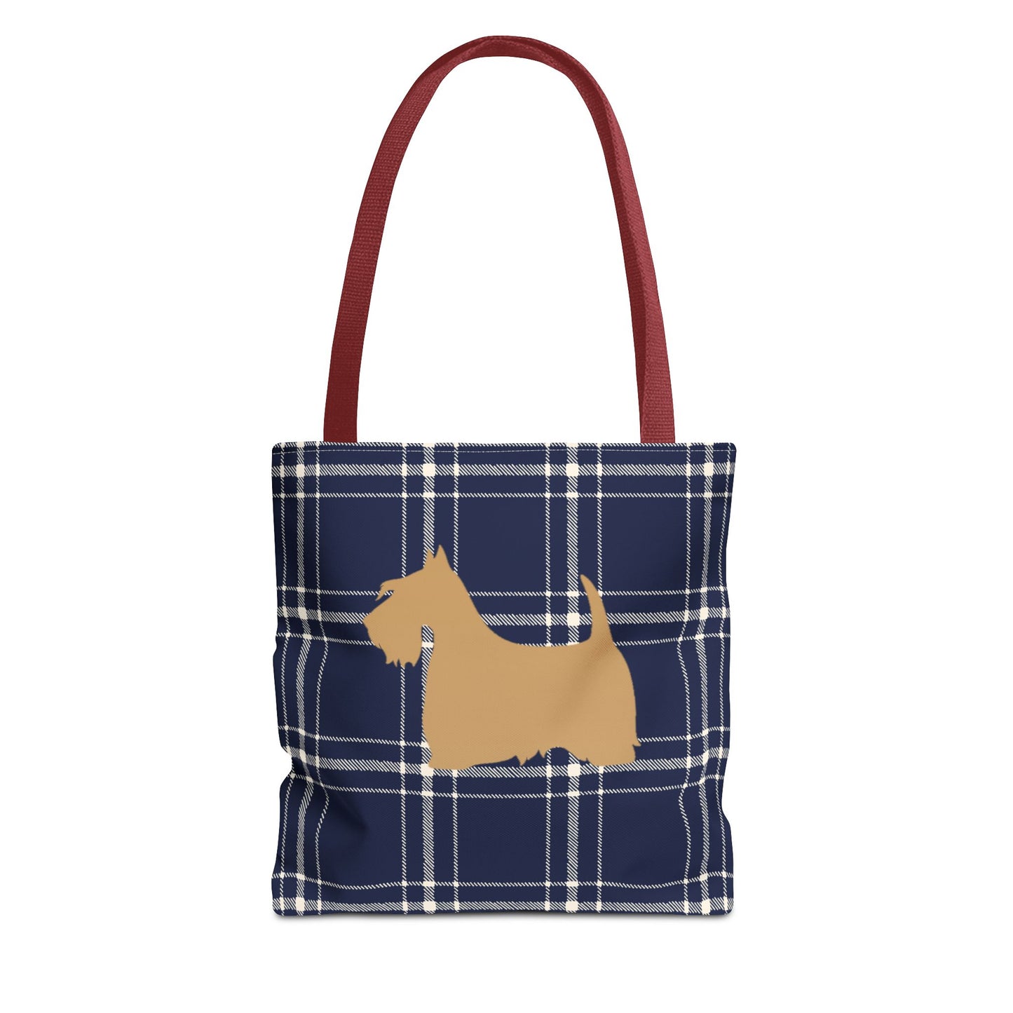Plaid Scottish Terrier Tote Bag, Stylish Carryall for Pet Lovers, Perfect for Shopping, Beach Days, Teachers, Gifts, All-Occasion Bag