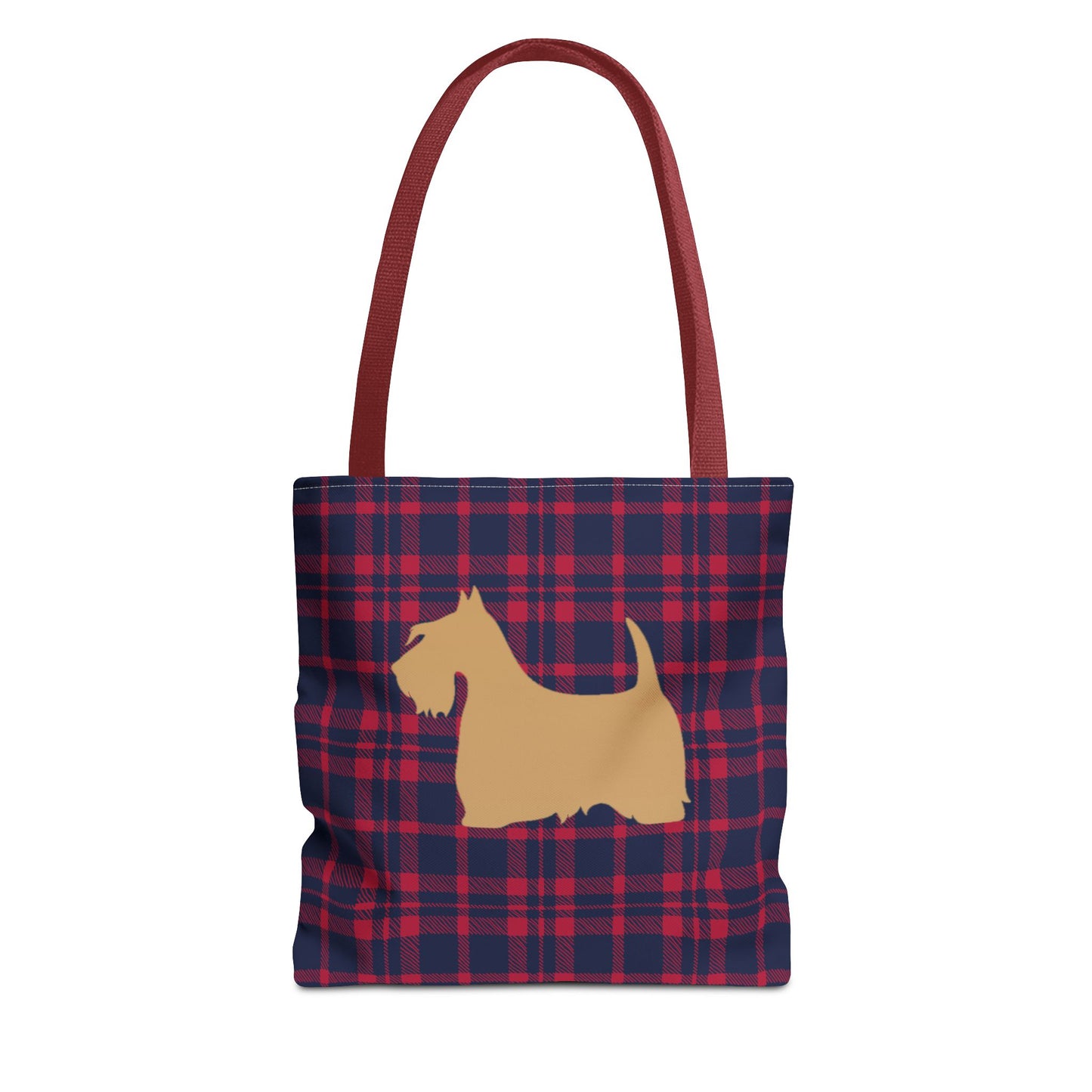 Plaid Scottish Terrier Tote Bag, Stylish Carryall for Pet Lovers, Perfect for Shopping, Beach Days, Teachers, Gifts, All-Occasion Bag