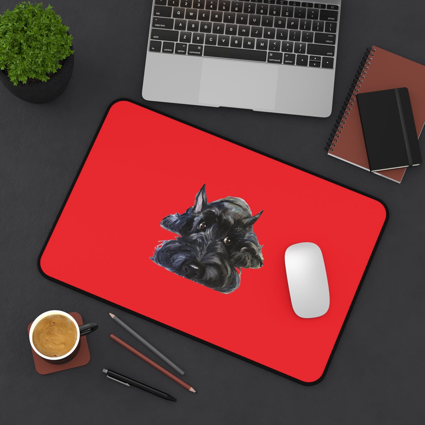 Scottish Terrier Desk Mat - Pet Lover Gift, Home Office Decor, Dog-Themed Desk Accessories, Personalized Gift, Animal Lover's Mat