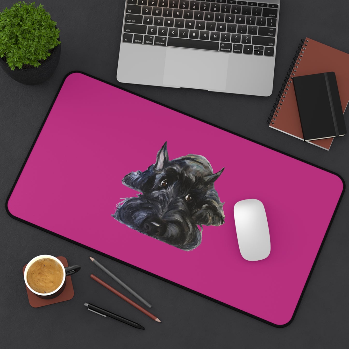 Scottish Terrier Desk Mat - Pet Lover Gift, Home Office Decor, Dog-Themed Desk Accessories, Personalized Gift, Animal Lover's Mat