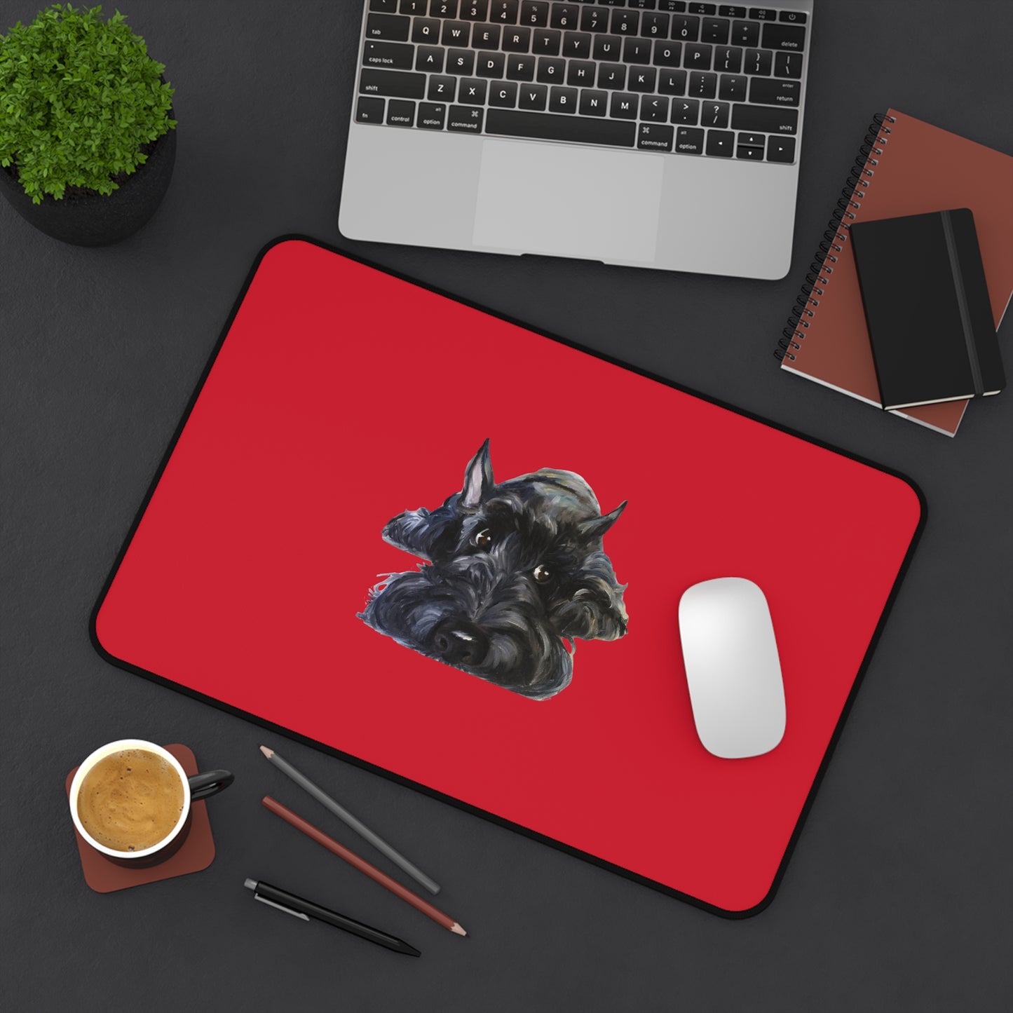 Scottish Terrier Desk Mat - Pet Lover Gift, Home Office Decor, Dog-Themed Desk Accessories, Personalized Gift, Animal Lover's Mat