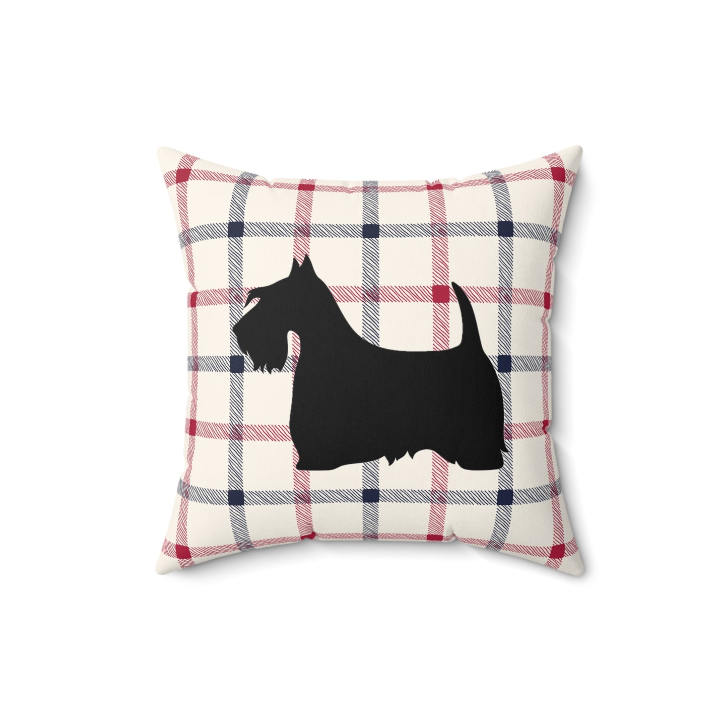 Scottish Terrier Faux Suede Pillow, Cozy Home Decor, Housewarming Gift, Pet Lover Gift, Holiday Accent Cushion