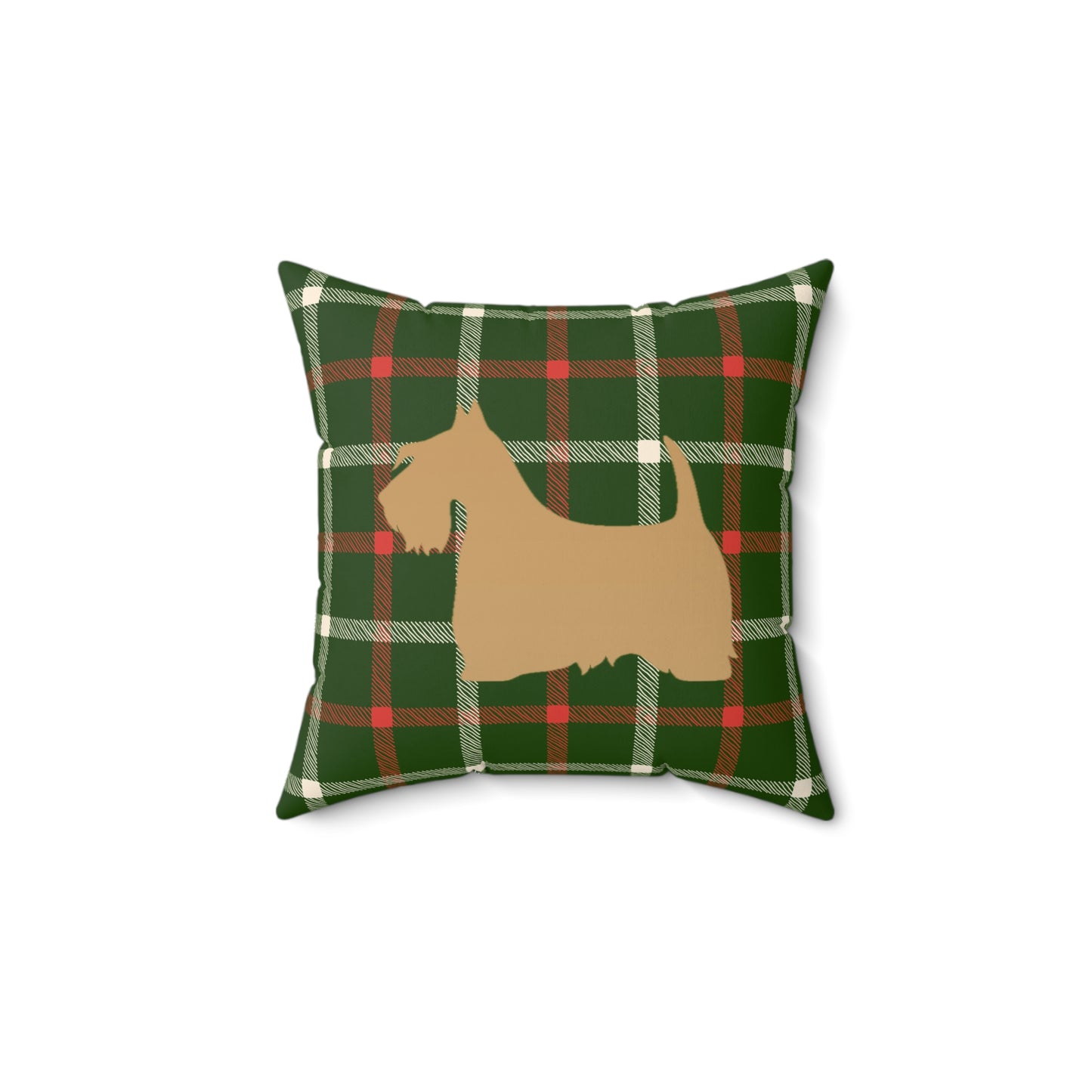 Scottish Terrier Faux Suede Pillow, Cozy Home Decor, Housewarming Gift, Pet Lover Gift, Holiday Accent Cushion