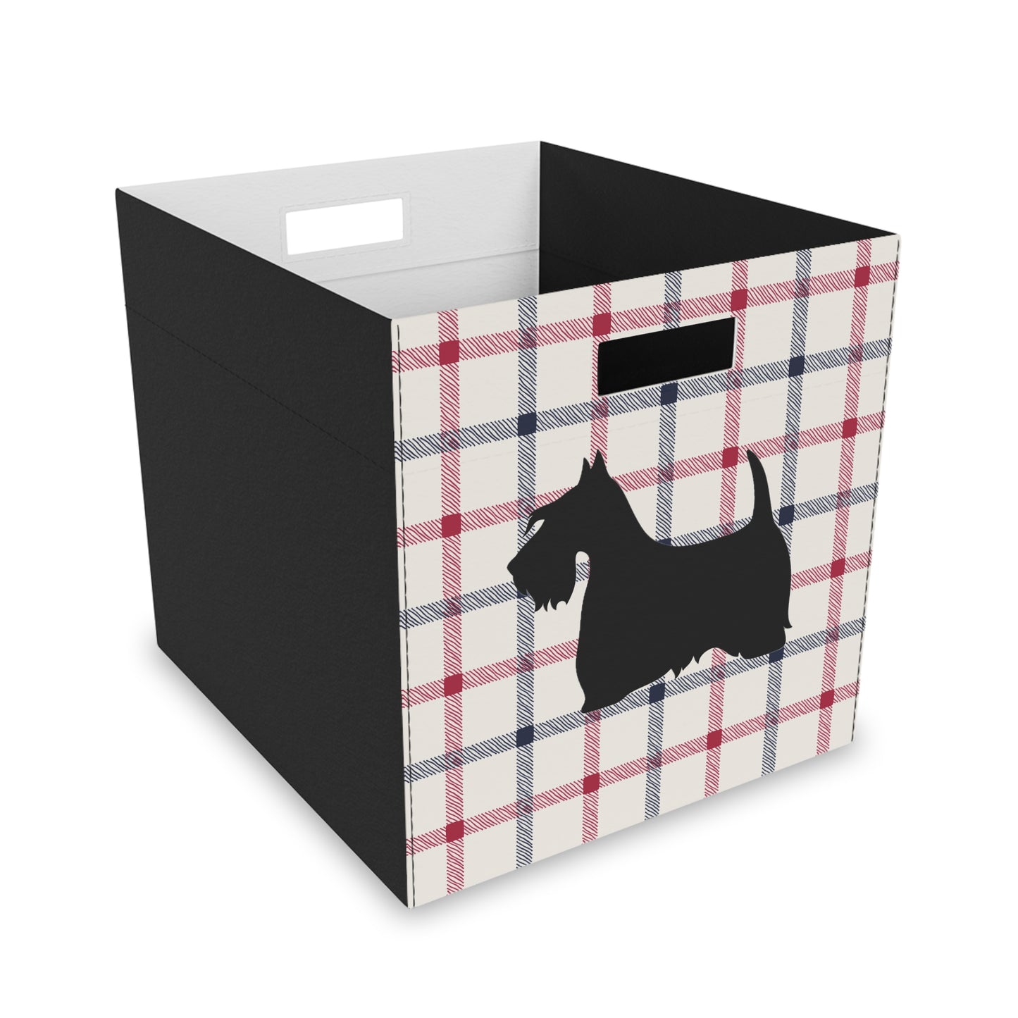 Scottish Terrier Plush Storage Box, Cozy Organizer, Home Decor, Pet-Friendly, Gift Idea, Game Room, Modern Storage Solution