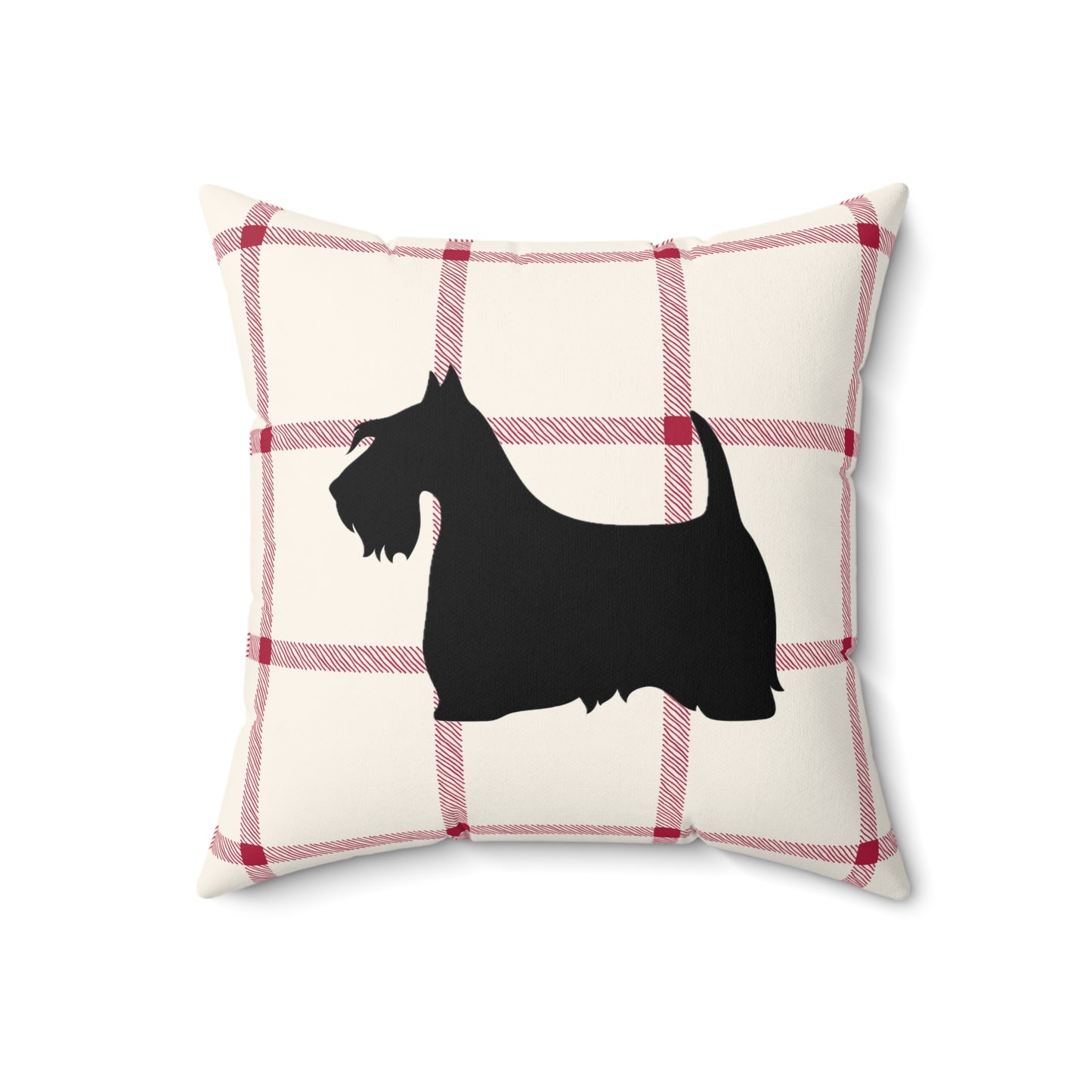 Scottish Terrier Faux Suede Pillow, Cozy Home Decor, Housewarming Gift, Pet Lover Gift, Holiday Accent Cushion