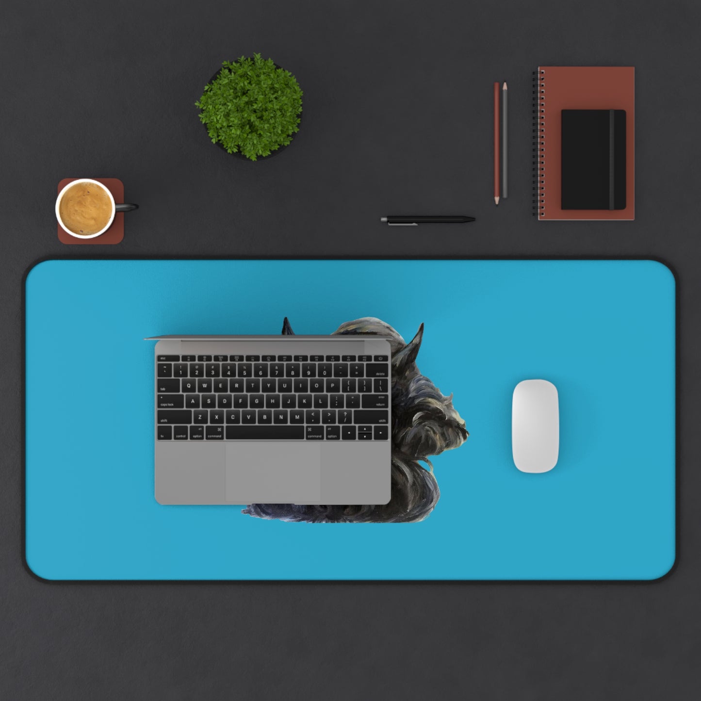 Scottish Terrier Desk Mat - Pet Lover Gift, Home Office Decor, Dog-Themed Desk Accessories, Personalized Gift, Animal Lover's Mat