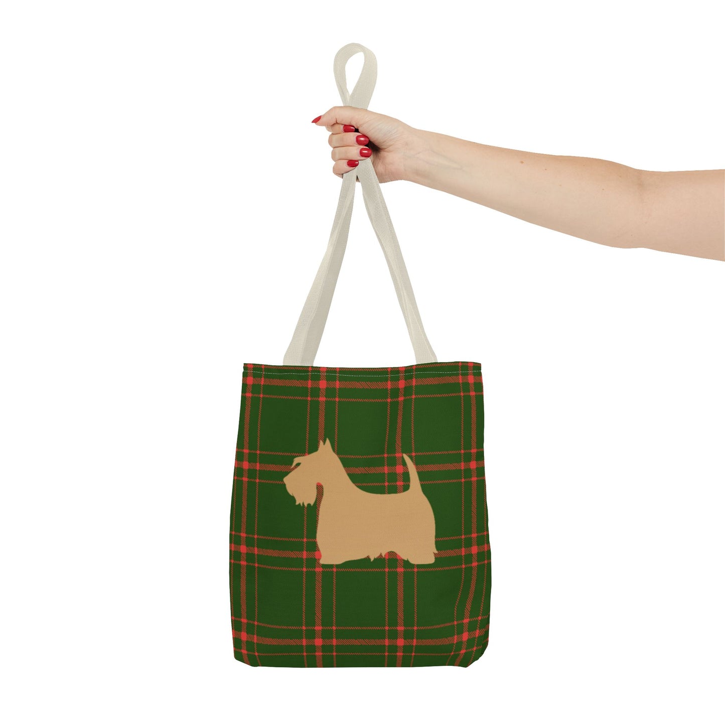 Plaid Scottish Terrier Tote Bag, Stylish Carryall for Pet Lovers, Perfect for Shopping, Beach Days, Teachers, Gifts, All-Occasion Bag
